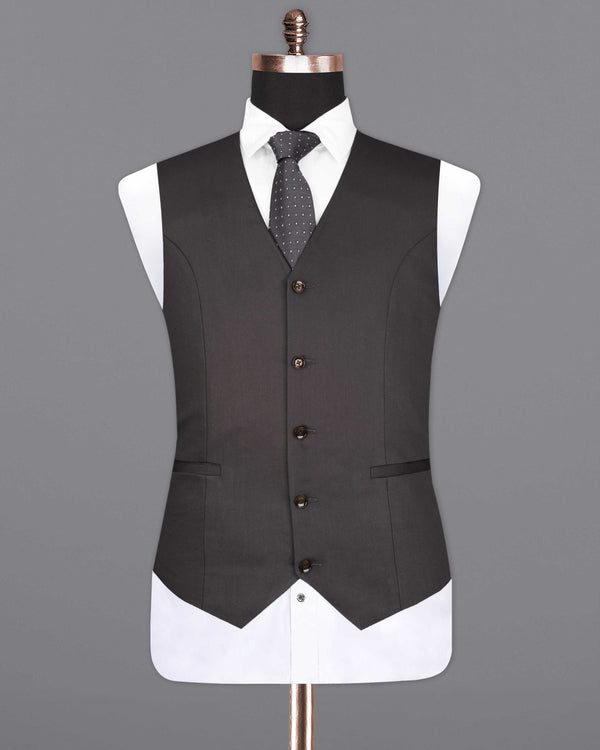 Mine Shaft Brown Textured Waistcoat V2077-36, V2077-38, V2077-40, V2077-42, V2077-44, V2077-46, V2077-48, V2077-50, V2077-52, V2077-54, V2077-56, V2077-58, V2077-60