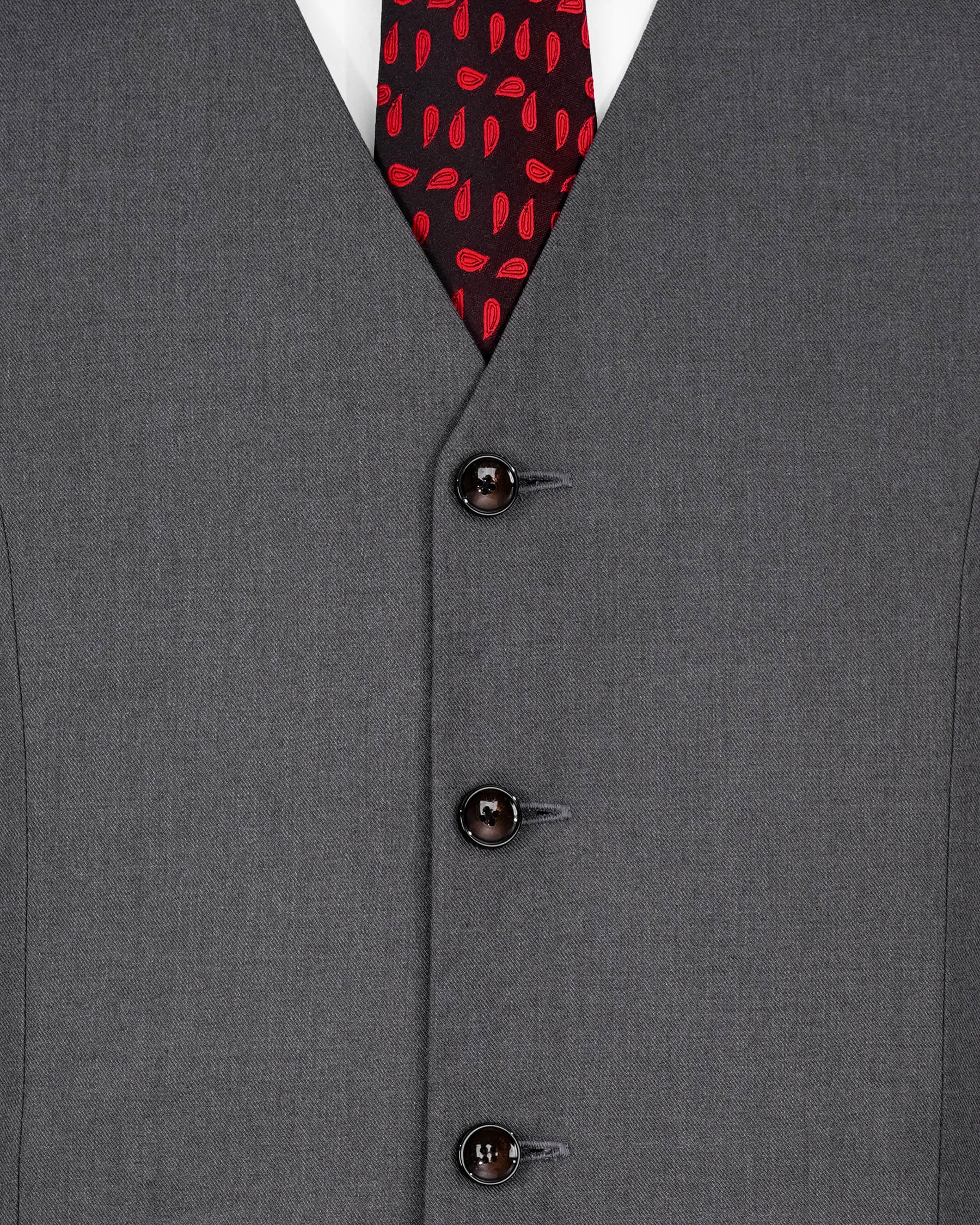 Wenge Gray Textured Waistcoat V2091-36, V2091-38, V2091-40, V2091-42, V2091-44, V2091-46, V2091-48, V2091-50, V2091-52, V2091-54, V2091-56, V2091-58, V2091-60