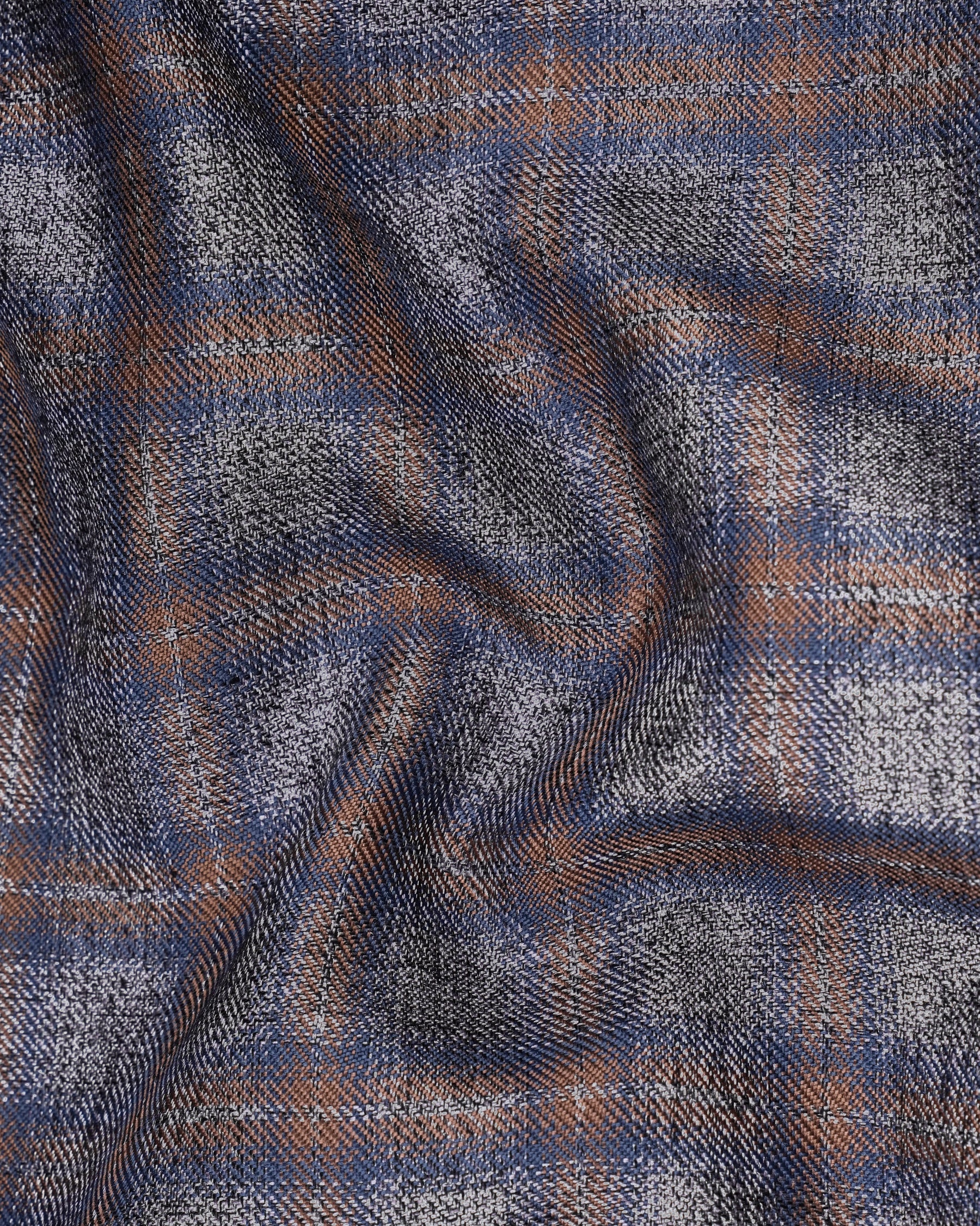 Fuscous Gray Checkered Waistcoat V2144-36, V2144-38, V2144-40, V2144-42, V2144-44, V2144-46, V2144-48, V2144-50, V2144-52, V2144-54, V2144-56, V2144-58, V2144-60