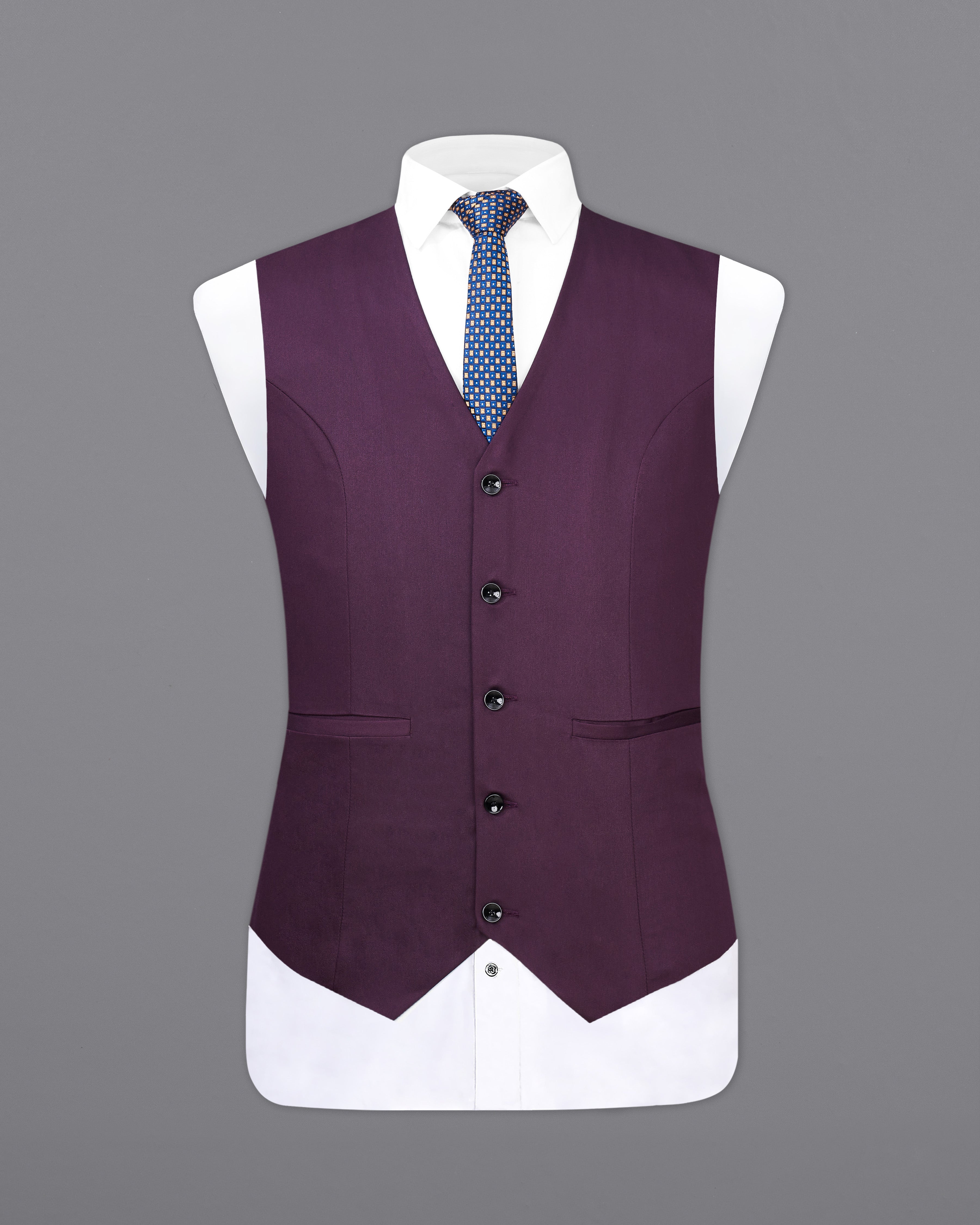 Thunder Maroon with Golden Piping Work Premium Cotton Designer Waistcoat V2365-36, V2365-38, V2365-40, V2365-42, V2365-44, V2365-46, V2365-48, V2365-50, V2365-52, V2365-54, V2365-56, V2365-58, V2365-60