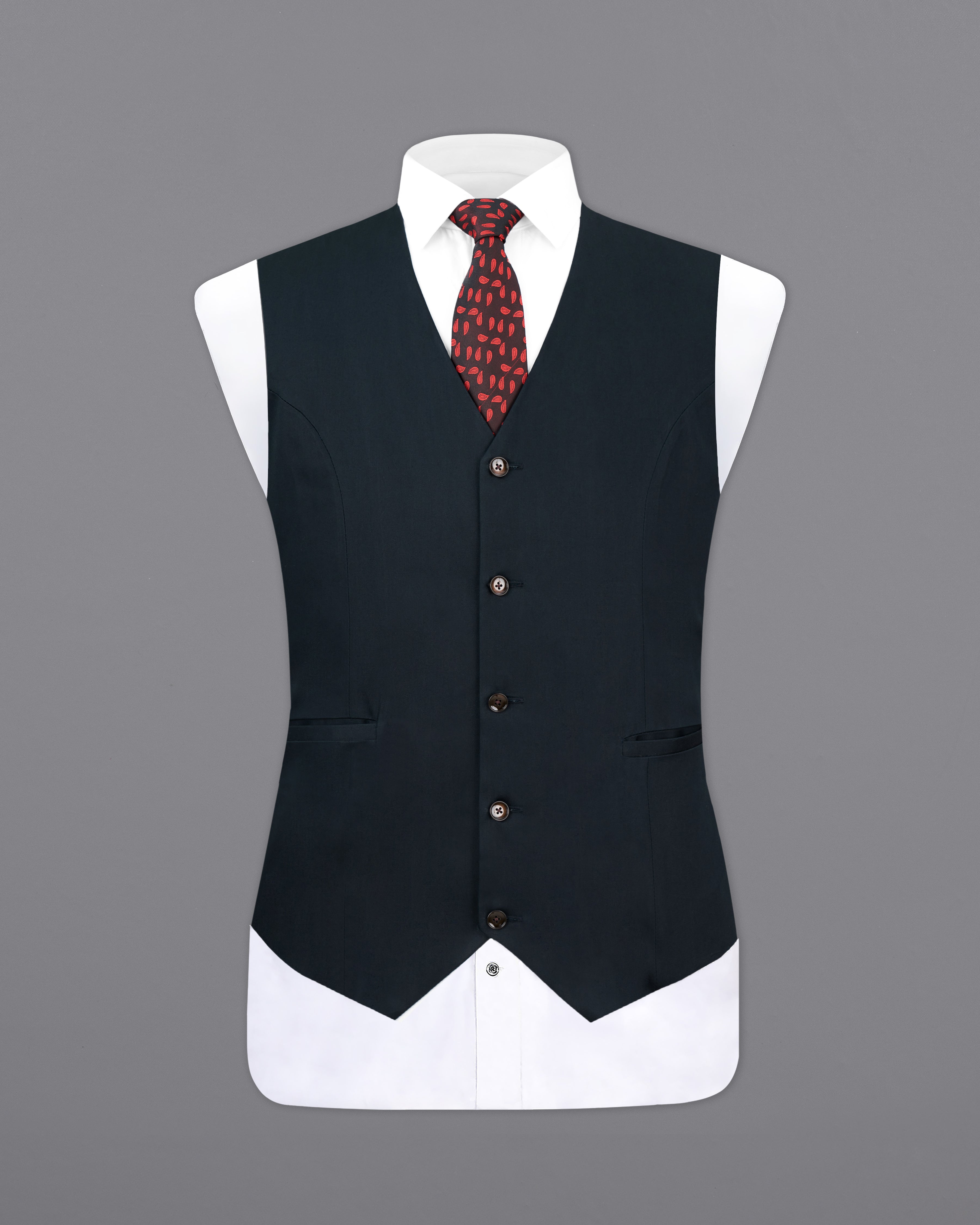 Firefly Navy Blue Premium Cotton Waistcoat V2497-36, V2497-38, V2497-40, V2497-42, V2497-44, V2497-46, V2497-48, V2497-50, V2497-52, V2497-54, V2497-56, V2497-58, V2497-60