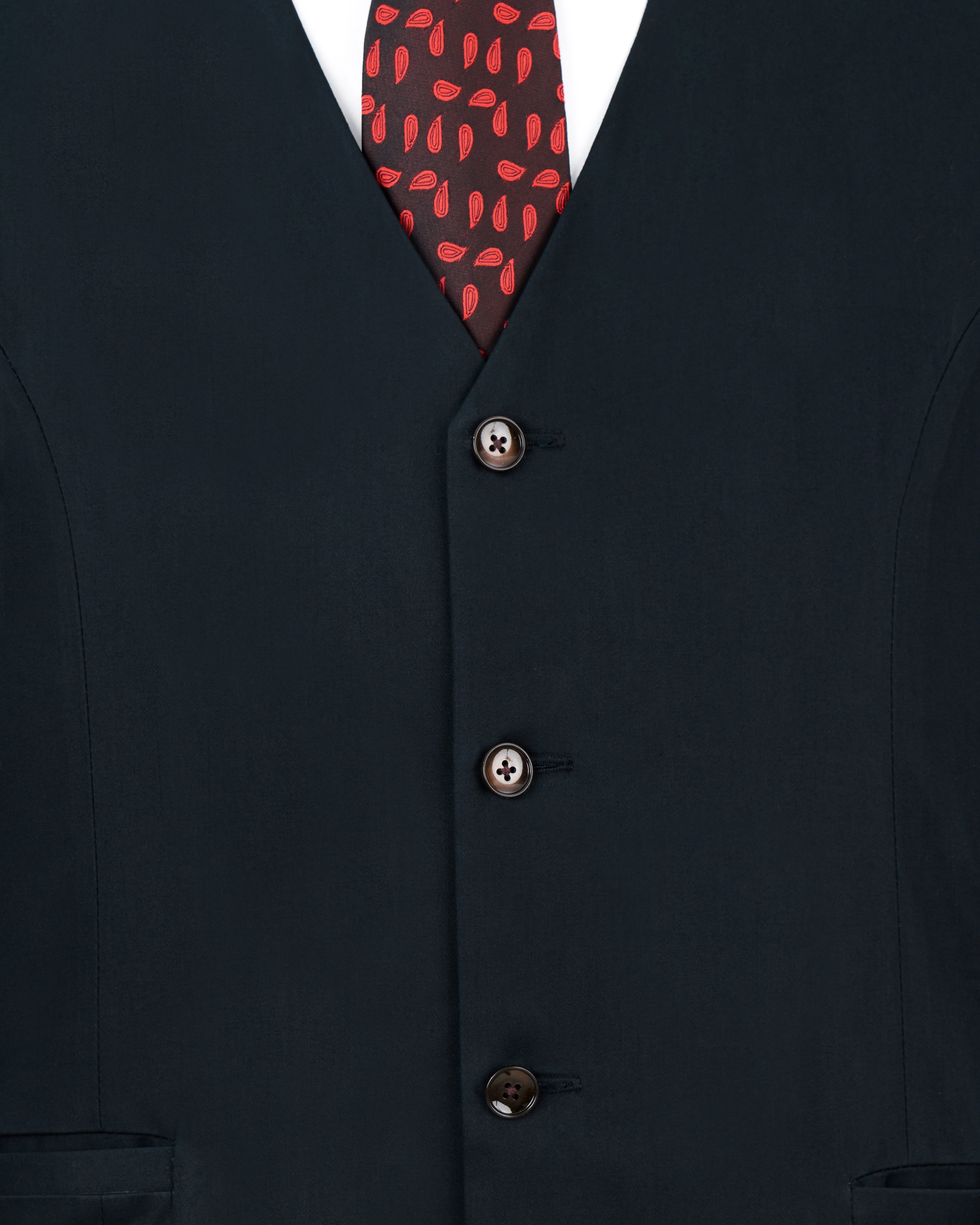 Firefly Navy Blue Premium Cotton Waistcoat V2497-36, V2497-38, V2497-40, V2497-42, V2497-44, V2497-46, V2497-48, V2497-50, V2497-52, V2497-54, V2497-56, V2497-58, V2497-60