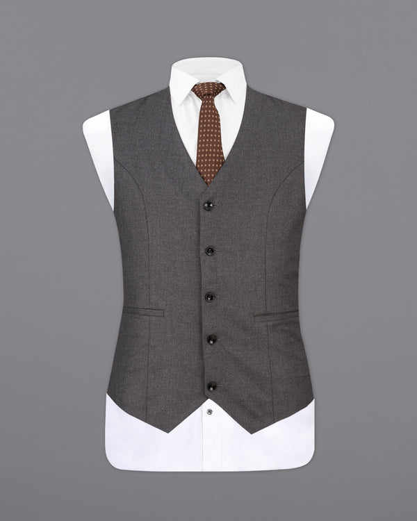 Gravel Gray Wool Rich Waistcoat V2507-36, V2507-38, V2507-40, V2507-42, V2507-44, V2507-46, V2507-48, V2507-50, V2507-52, V2507-54, V2507-56, V2507-58, V2507-60