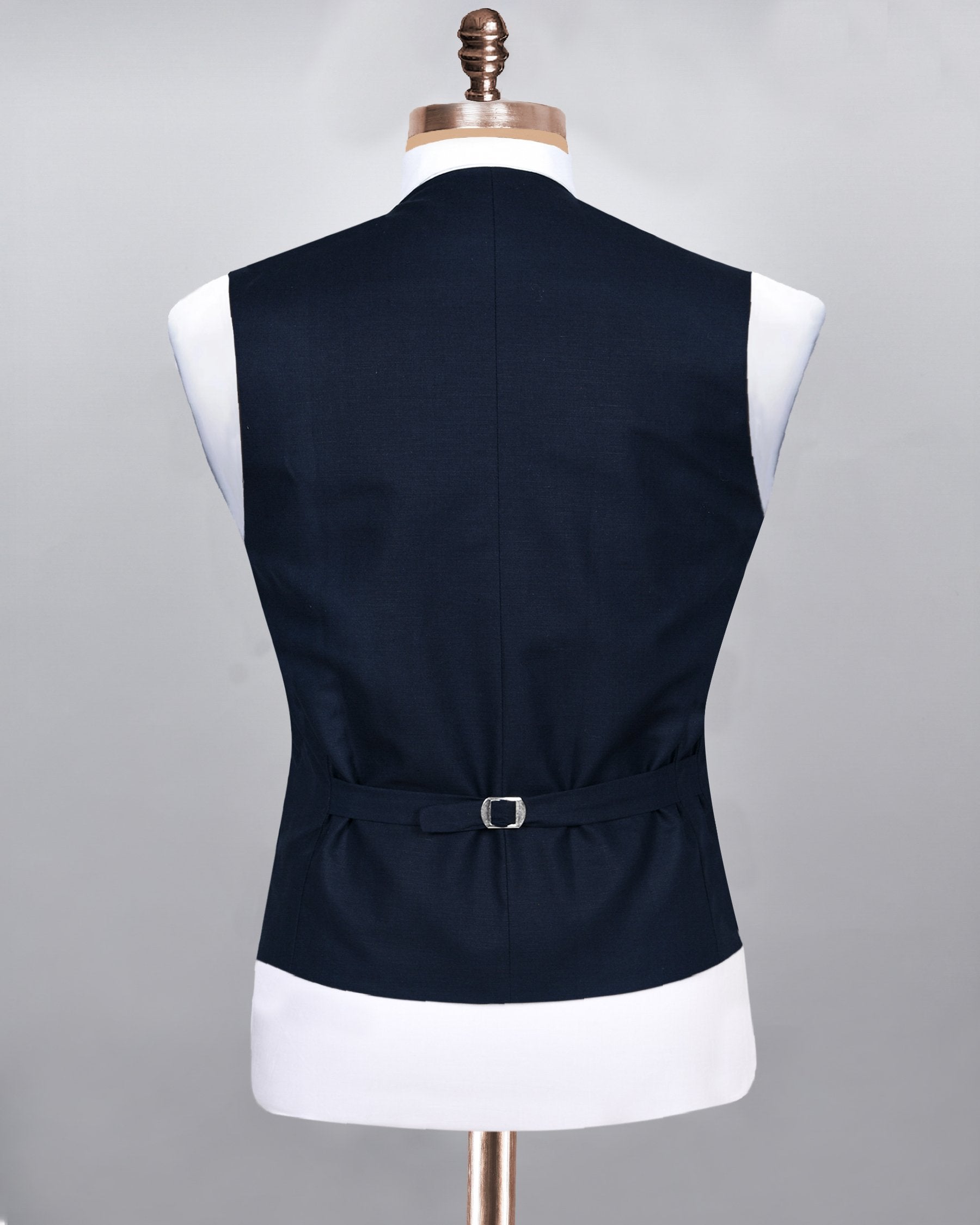 Presidential Navy Linen Performance Waistcoat