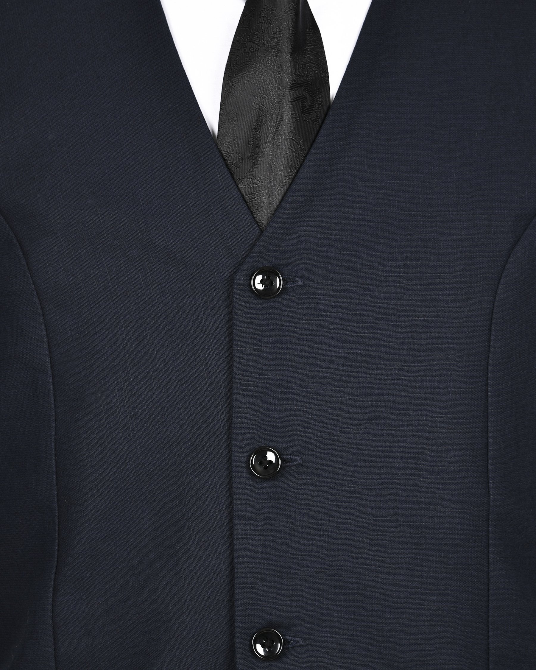 Presidential Navy Linen Performance Waistcoat