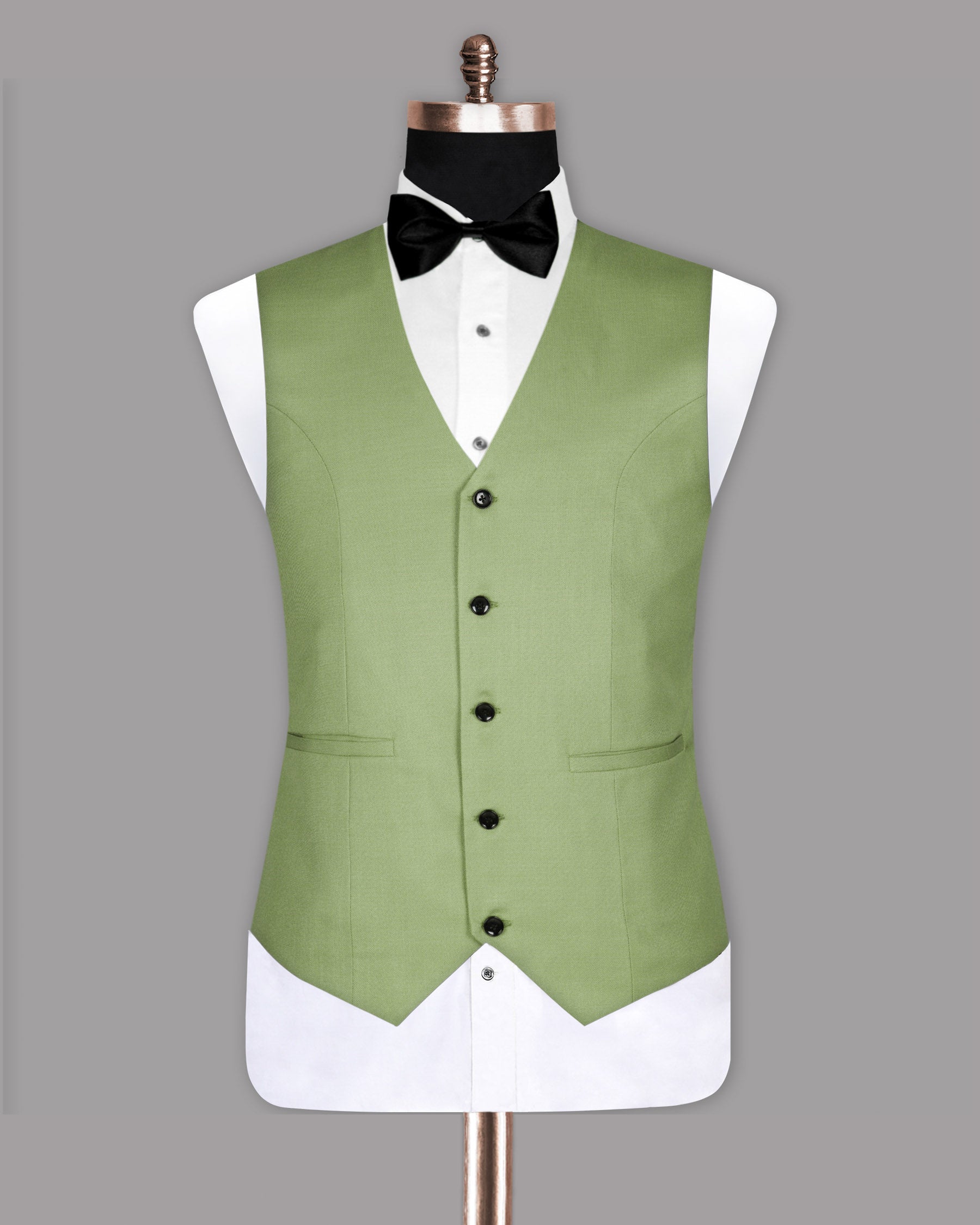 Mint Wool Blend Dinner Waistcoat V835-36, V835-38, V835-40, V835-42, V835-44, V835-46, V835-48, V835-50, V835-52, V835-54, V835-56, V835-58, V835-60
