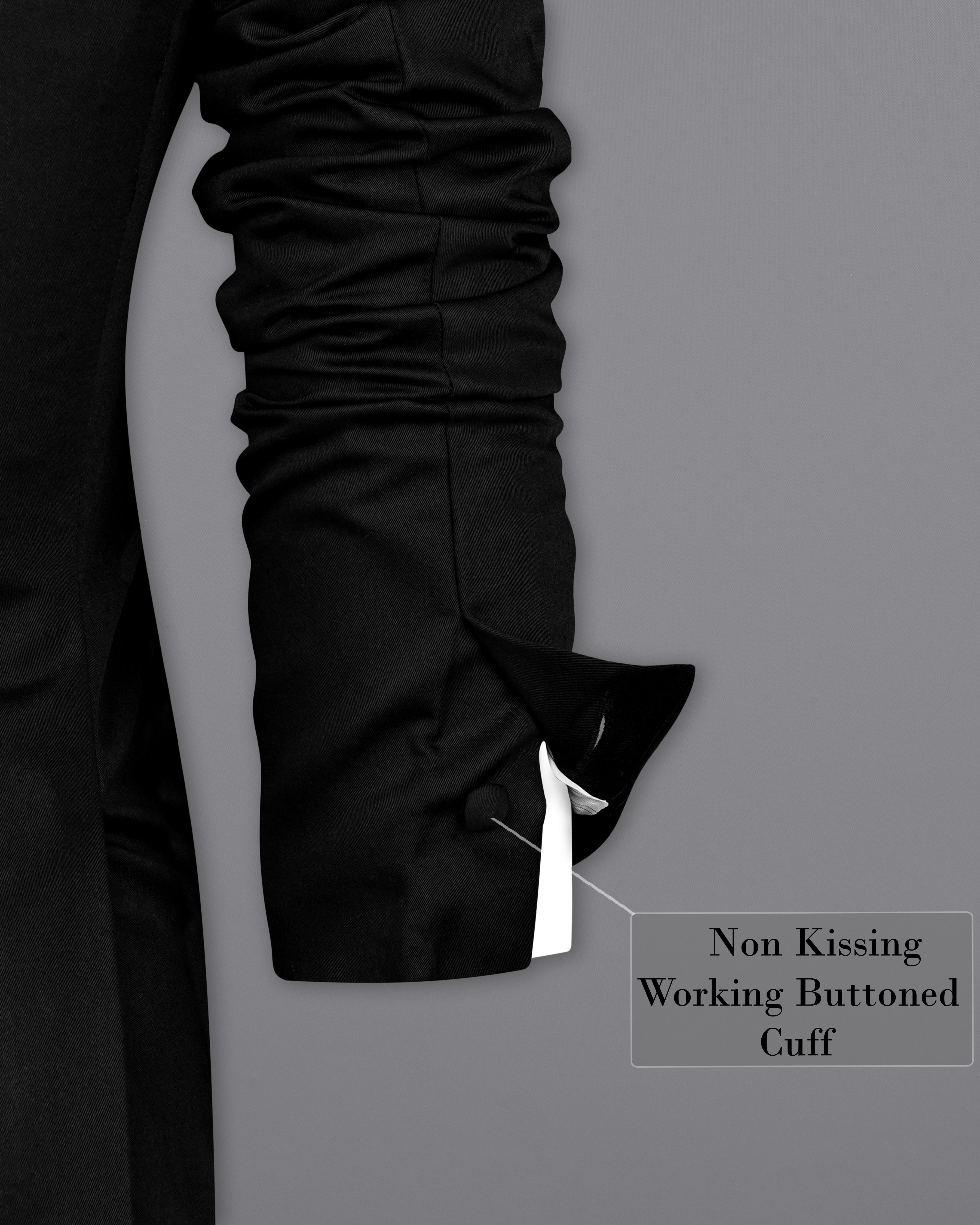 Jade Black Premium Cotton Women's Blazer WBL001-SB-FB-32, WBL001-SB-FB-34, WBL001-SB-FB-36, WBL001-SB-FB-38, WBL001-SB-FB-40, WBL001-SB-FB-42