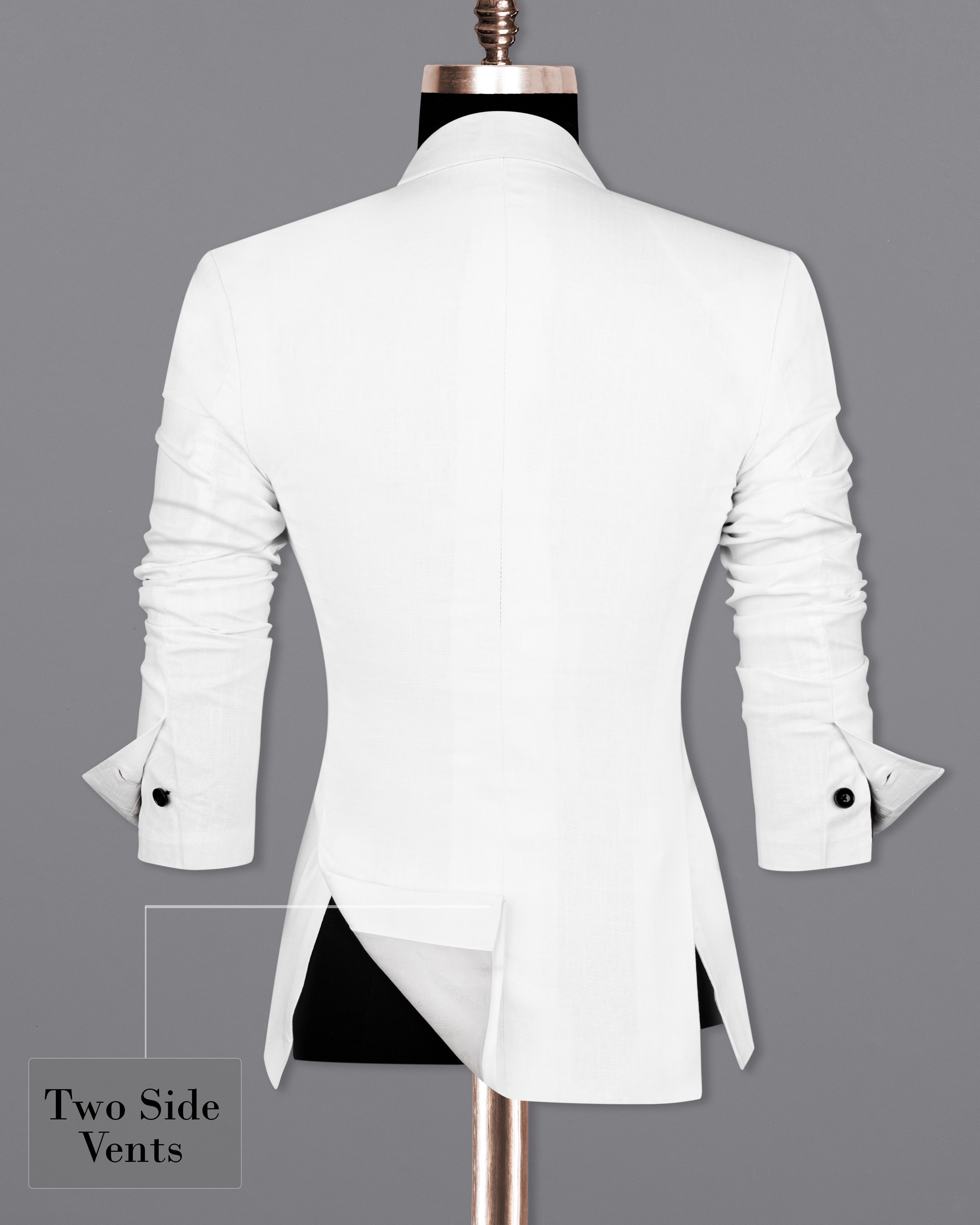 Bright White Premium Linen Women's Blazer WBL006-SB-32, WBL006-SB-34, WBL006-SB-36, WBL006-SB-38, WBL006-SB-40, WBL006-SB-42