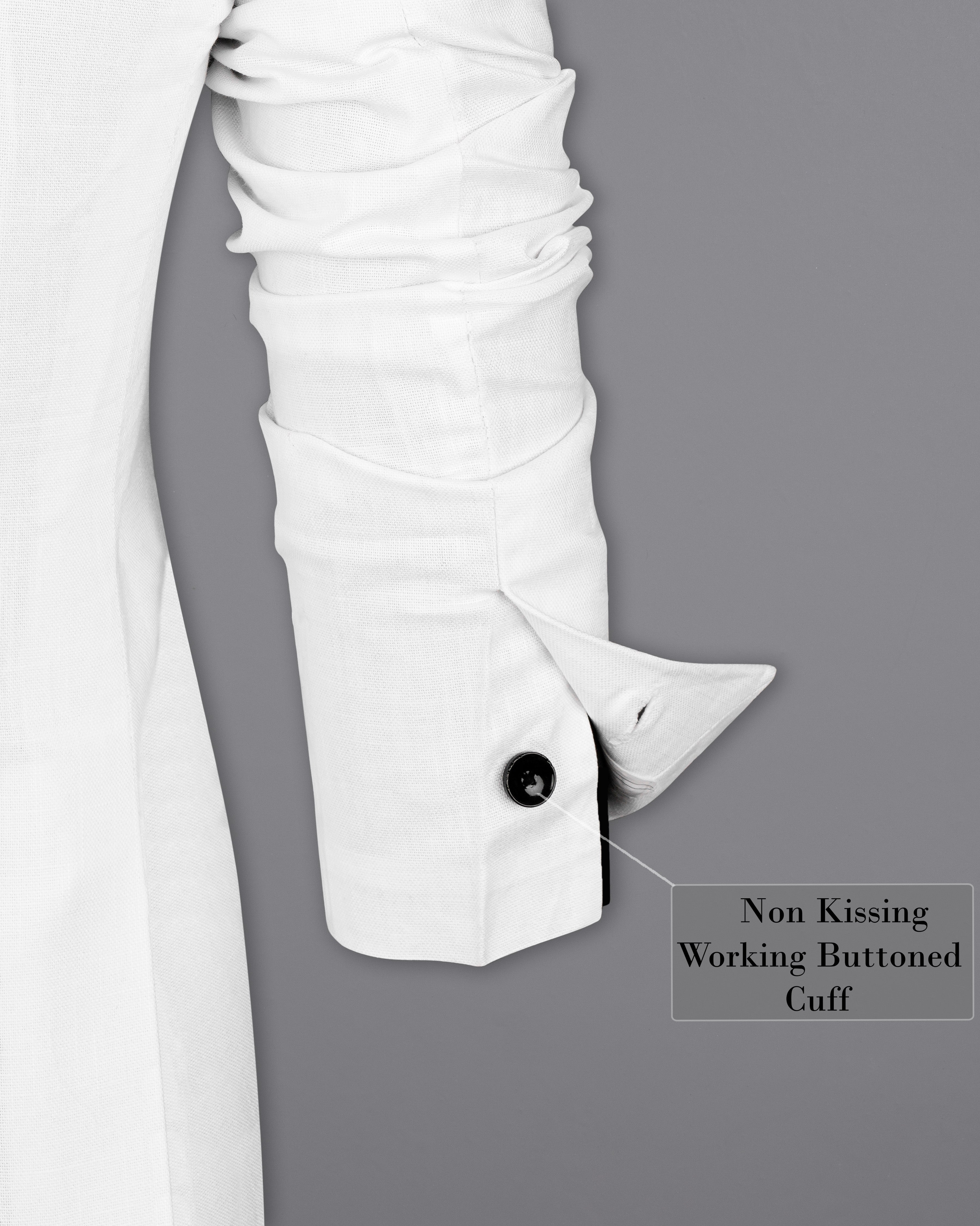 Bright White Premium Linen Women's Blazer WBL006-SB-32, WBL006-SB-34, WBL006-SB-36, WBL006-SB-38, WBL006-SB-40, WBL006-SB-42