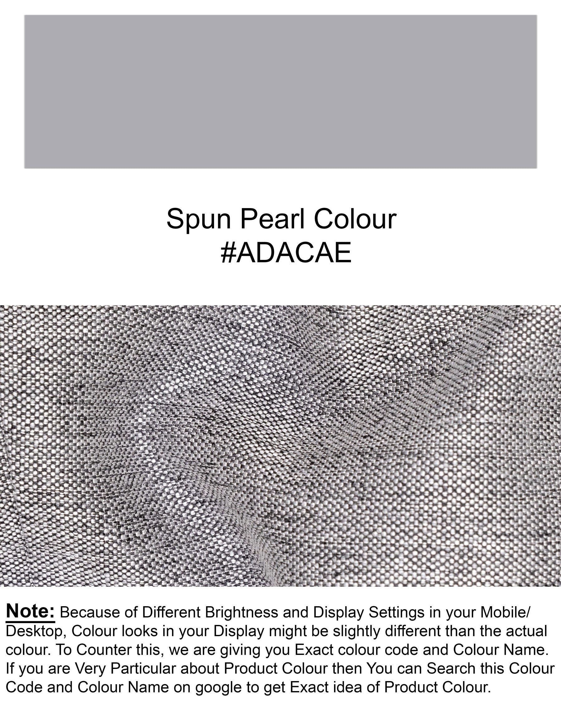 Spun Parl Gray Textured Nehru Jacket WC1658-36, WC1658-38, WC1658-40, WC1658-42, WC1658-44, WC1658-46, WC1658-48, WC1658-50, WC1658-52, WC1658-54, WC1658-56, WC1658-58, WC1658-60