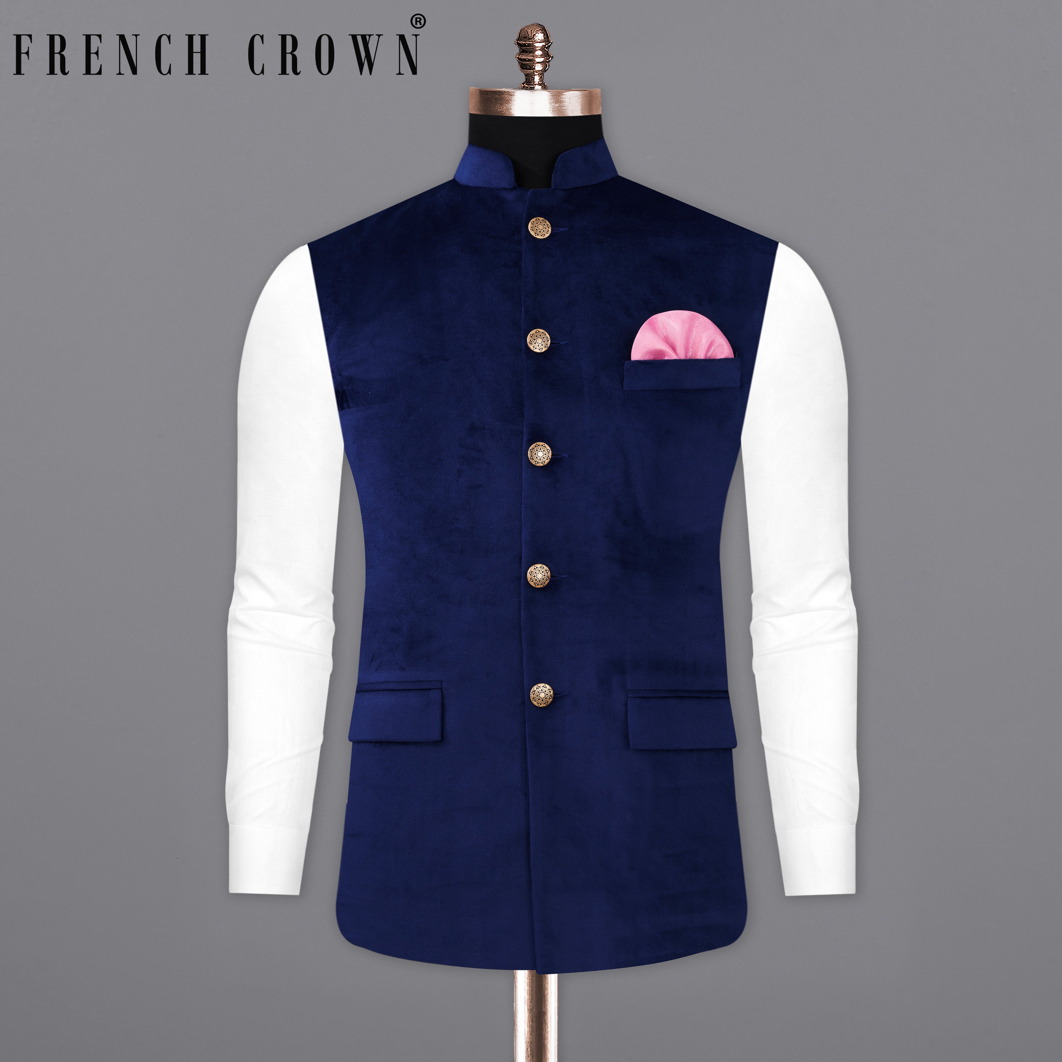 Velvet nehru jacket on sale mens