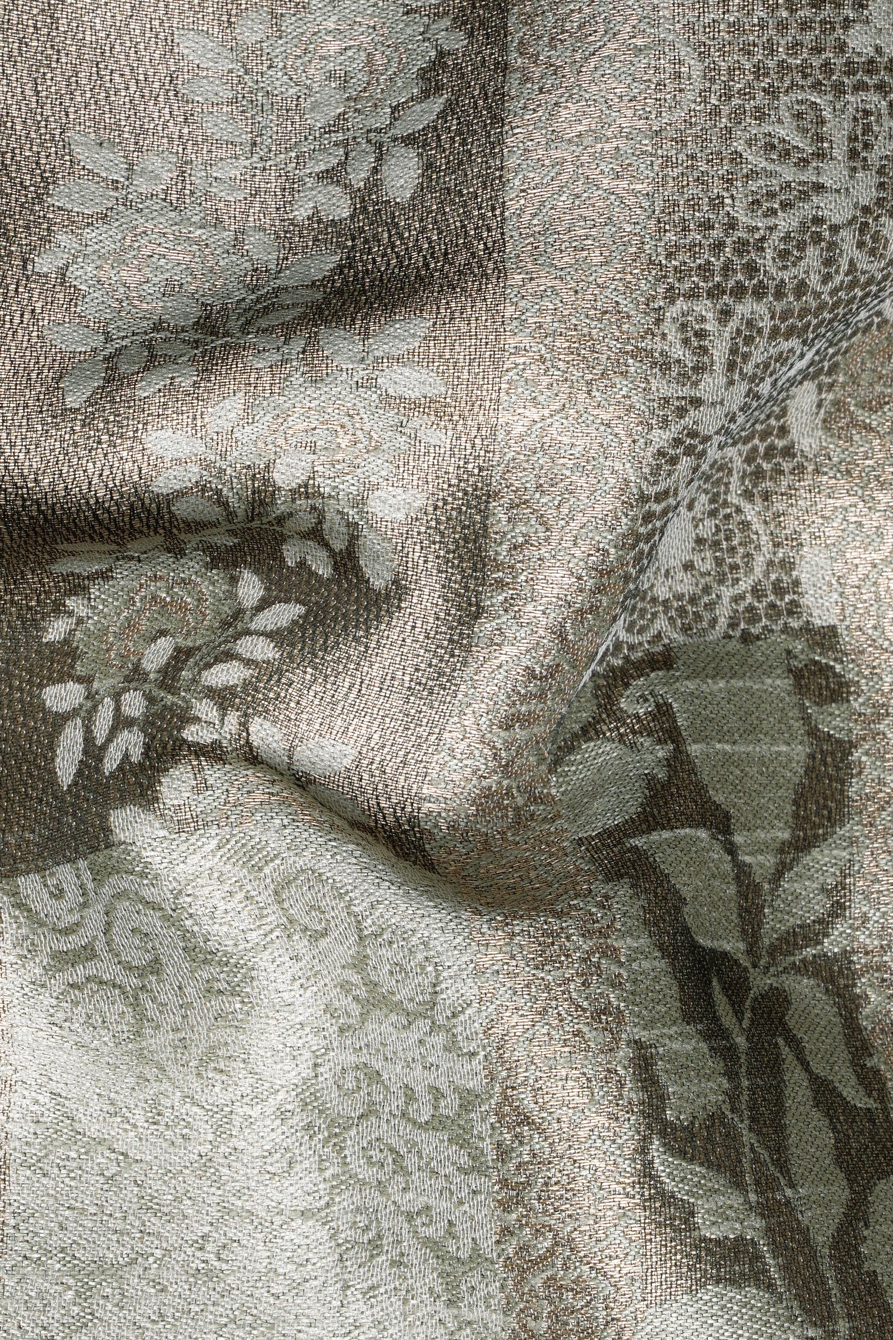 Nomad and Armadillo Brown Geometric Jacquard Textured Designer Nehru Jacket WC3478-36, WC3478-38, WC3478-40, WC3478-42, WC3478-44, WC3478-46, WC3478-48, WC3478-50, WC3478-52, WC3478-54, WC3478-56, WC3478-58, WC3478-60