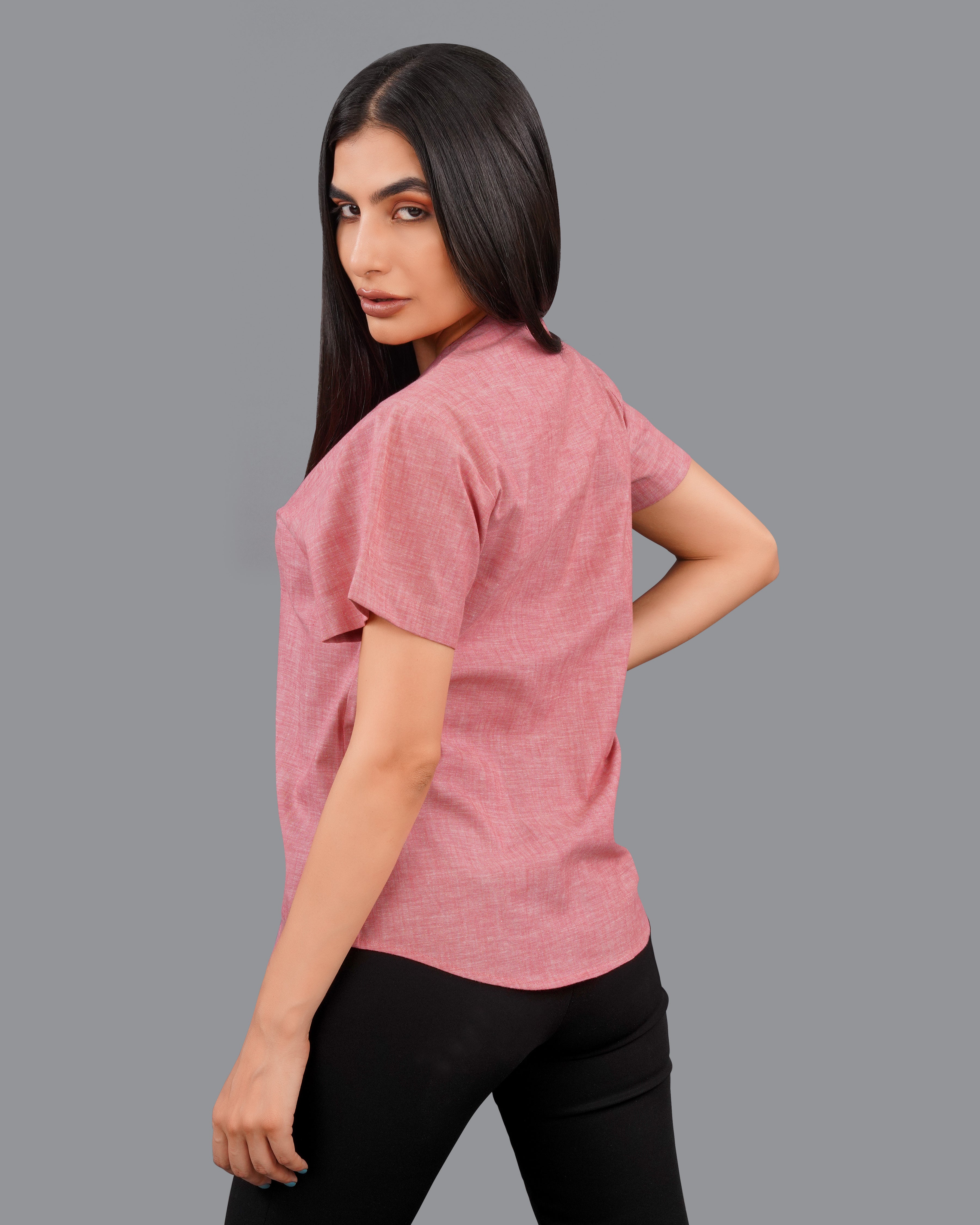 Faded Pink Premium Cotton Shirt WS009-32, WS009-34, WS009-36, WS009-38, WS009-40, WS009-42