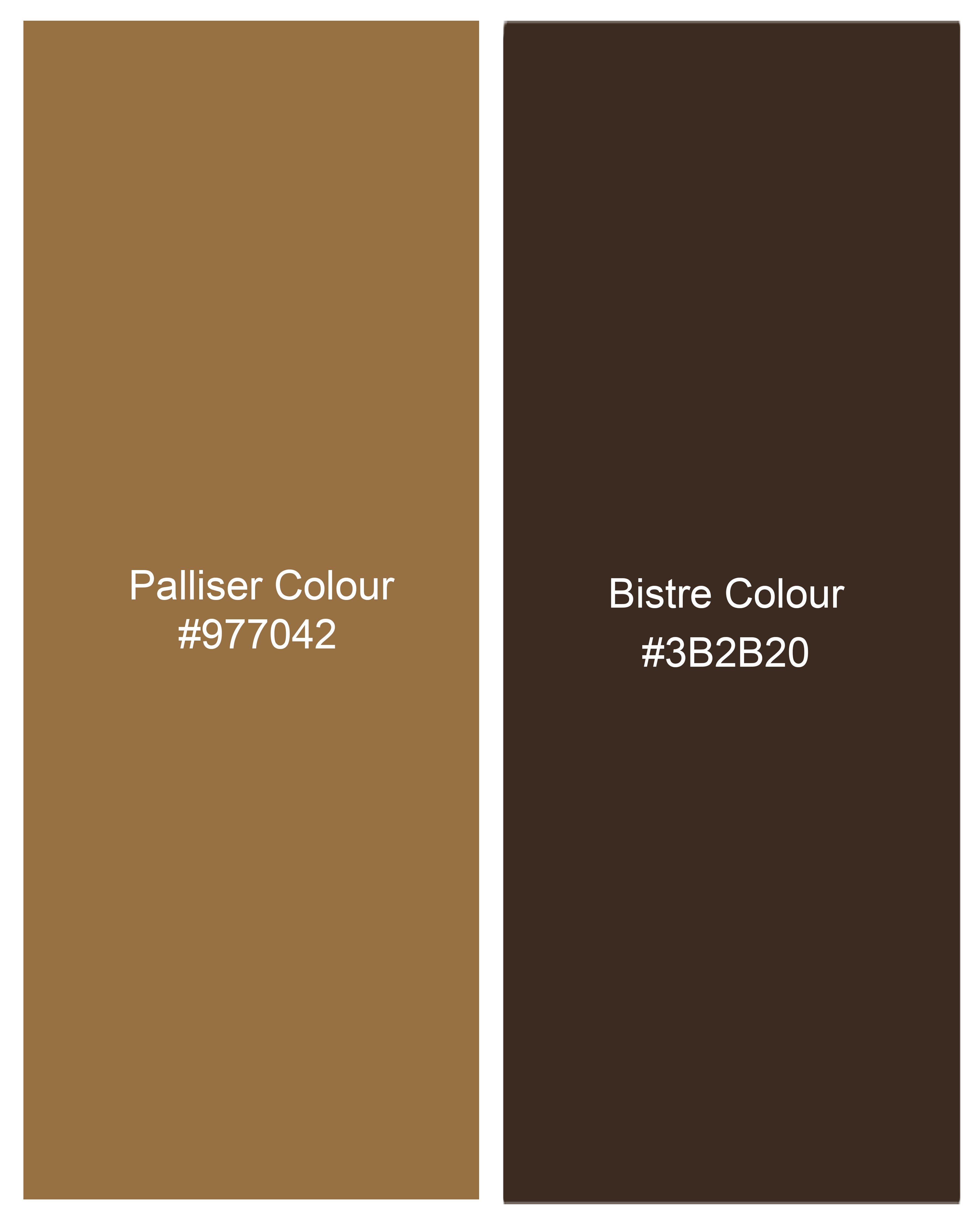 Palliser Brown Ditsy Printed Premium Cotton Shirt WS011-BLK-32, WS011-BLK-34, WS011-BLK-36, WS011-BLK-38, WS011-BLK-40, WS011-BLK-42