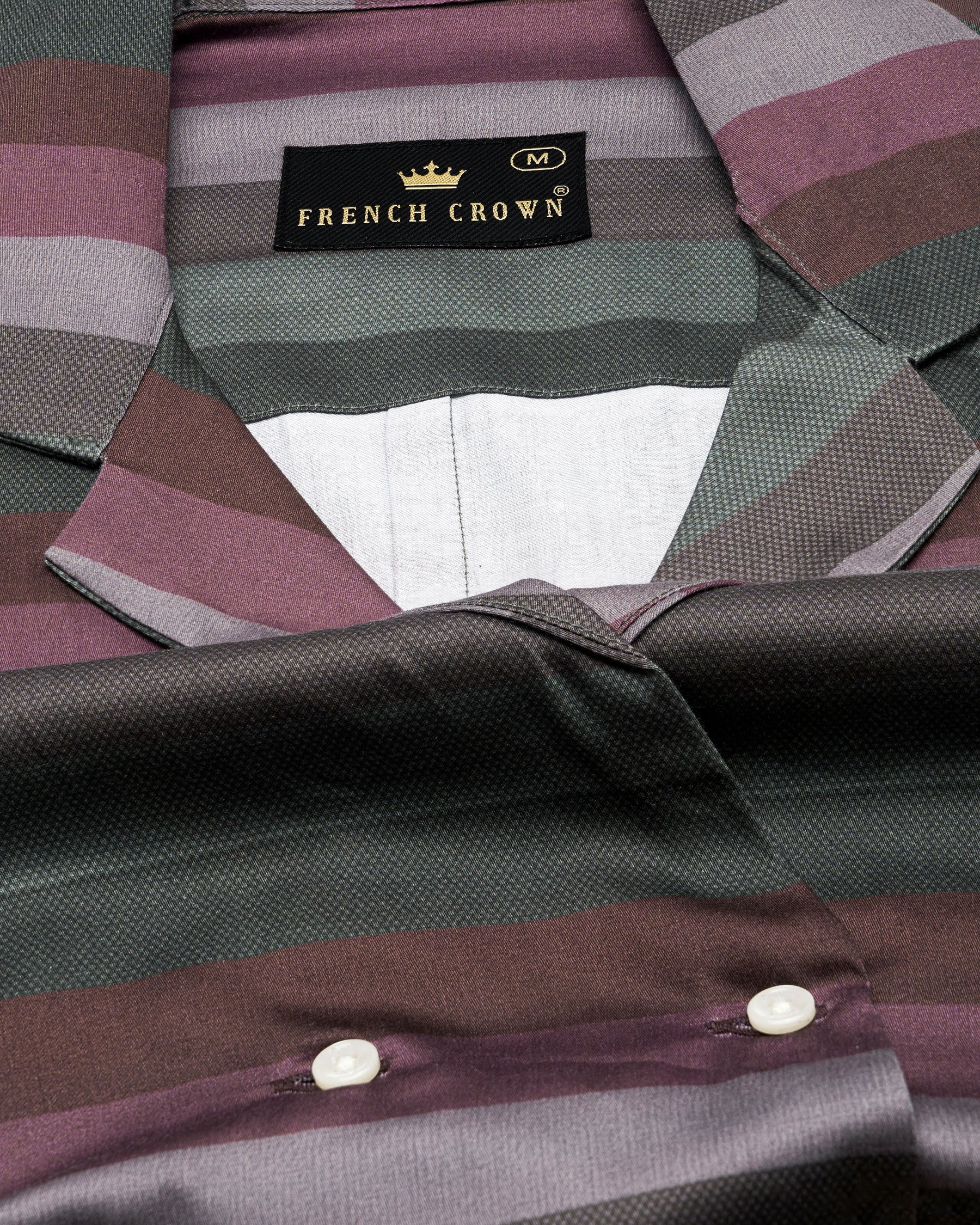 Matterhorn Brown with Multicolour Striped Super Soft Premium Cotton Women’s Shirt WS062-32, WS062-34, WS062-36, WS062-38, WS062-40, WS062-42