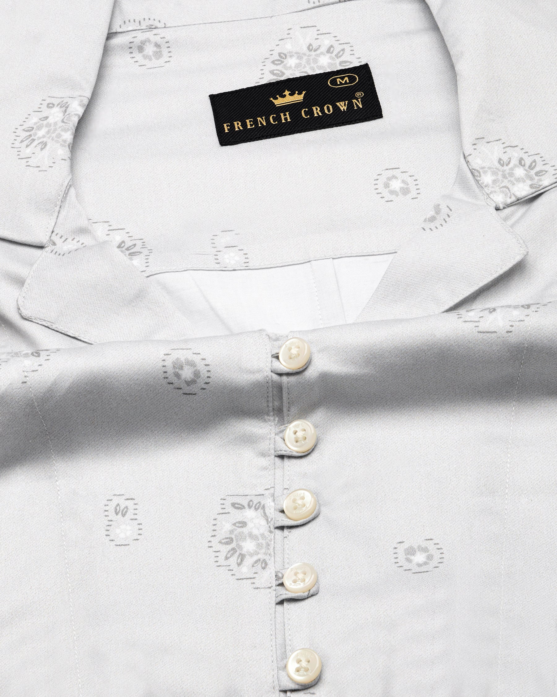 Timberwolf Gray with Printed Super Soft Premium Cotton Women’s Shirt WS066-32, WS066-34, WS066-36, WS066-38, WS066-40, WS066-42