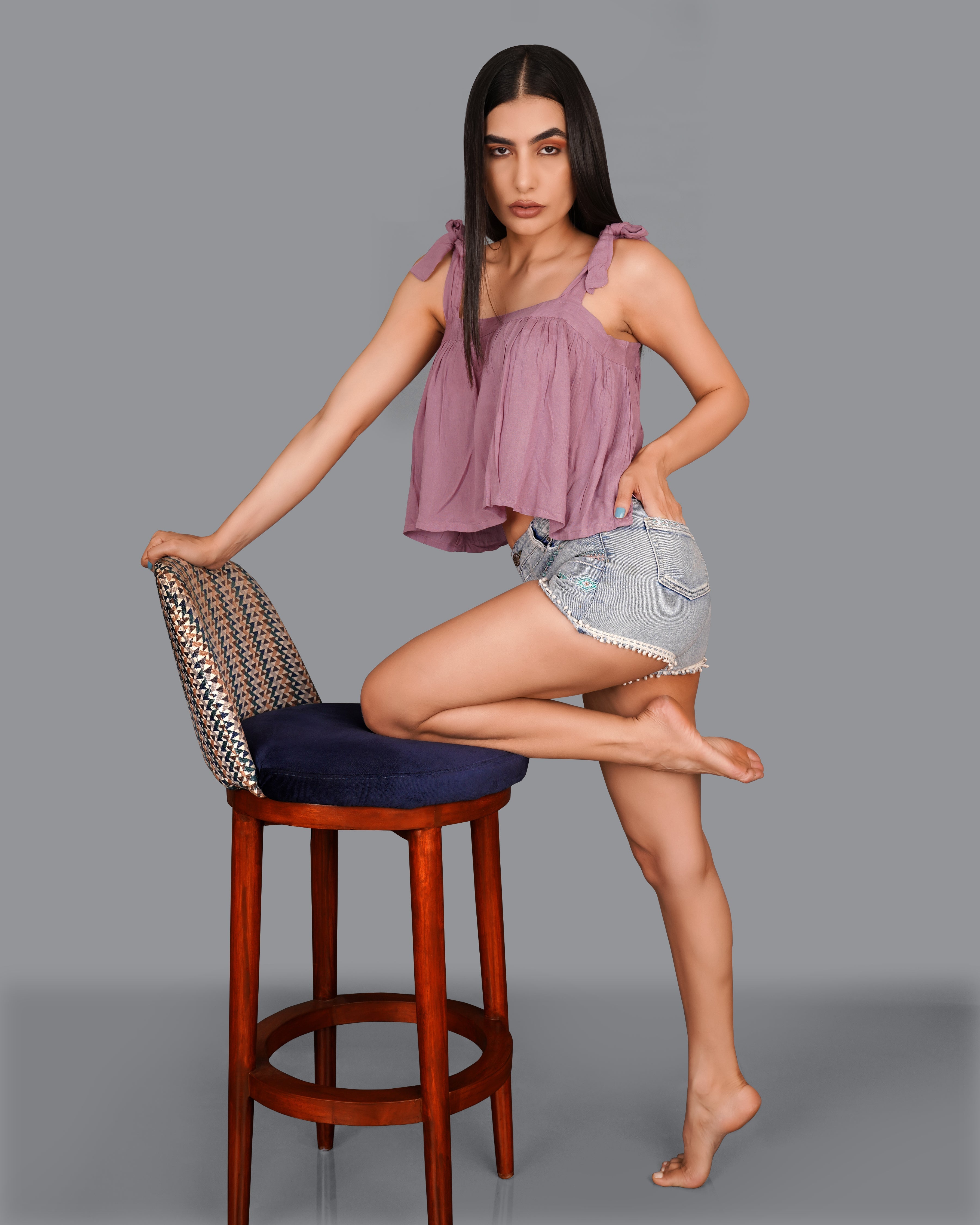 Brandy Rose Pink Viscose Crop Top WTP022-32, WTP022-34, WTP022-36, WTP022-38, WTP022-40, WTP022-42