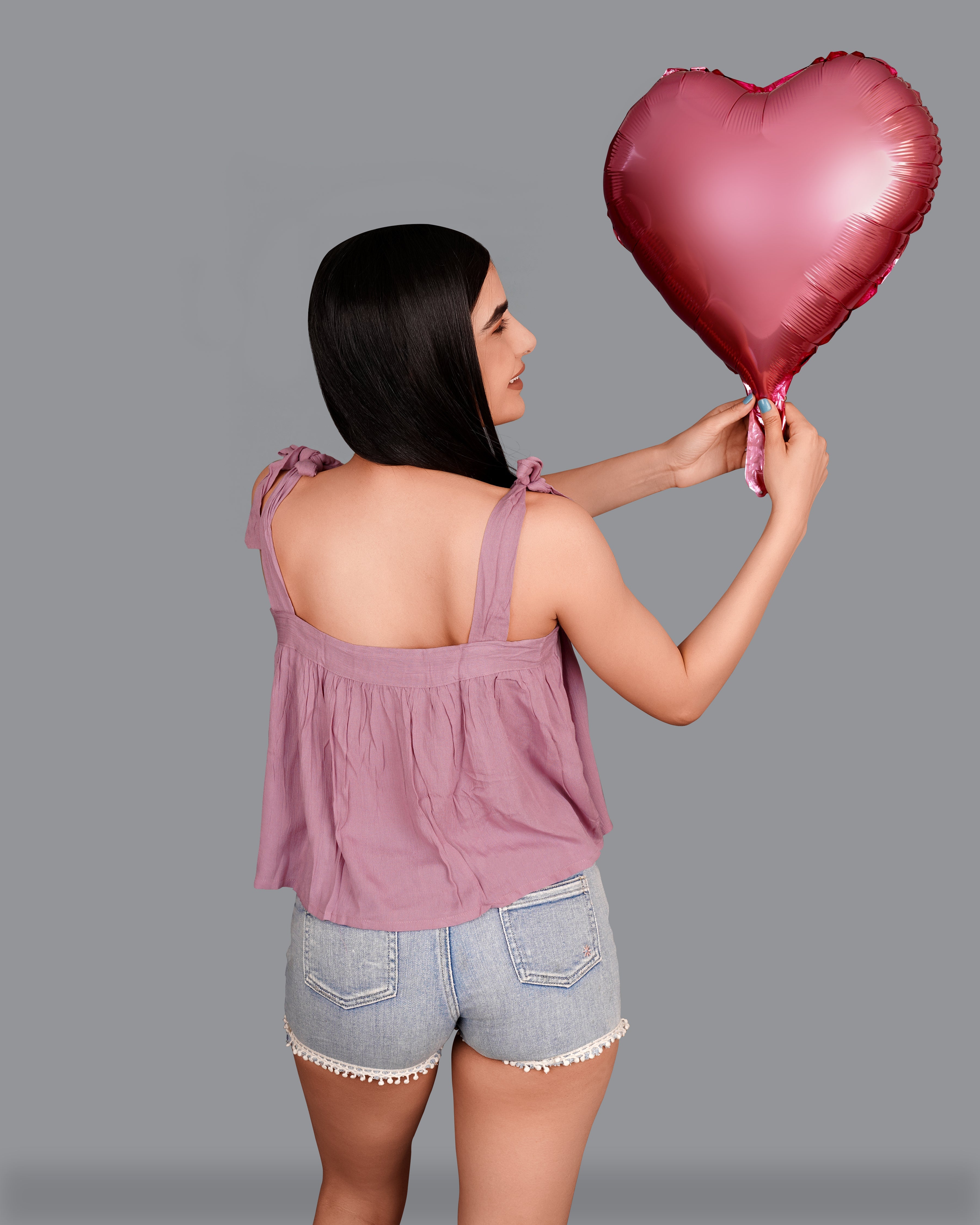 Brandy Rose Pink Viscose Crop Top WTP022-32, WTP022-34, WTP022-36, WTP022-38, WTP022-40, WTP022-42