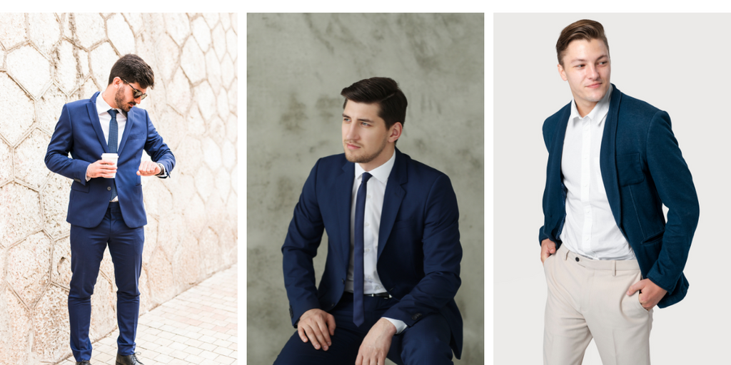 Buy Navy blue blazer and pant coord set Designer Wear  Ensemble