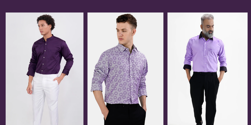 9 Purple Shirt Matching Pant Ideas For Men To Look Stylish
