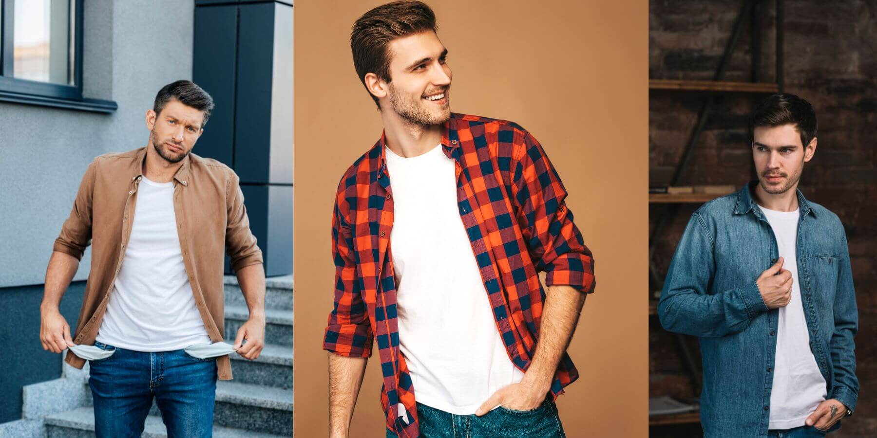 Shirt and T-shirt Combinations for a Men