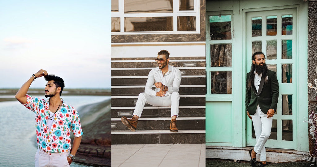 White Pants with Blue Shirt Summer Outfits For Men In Their 20s (62 ideas &  outfits) | Lookastic