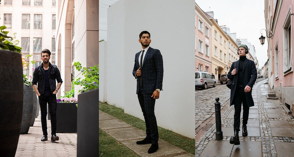 Which coloured blazer matches with black trousers and a black shirt for  parties  Quora