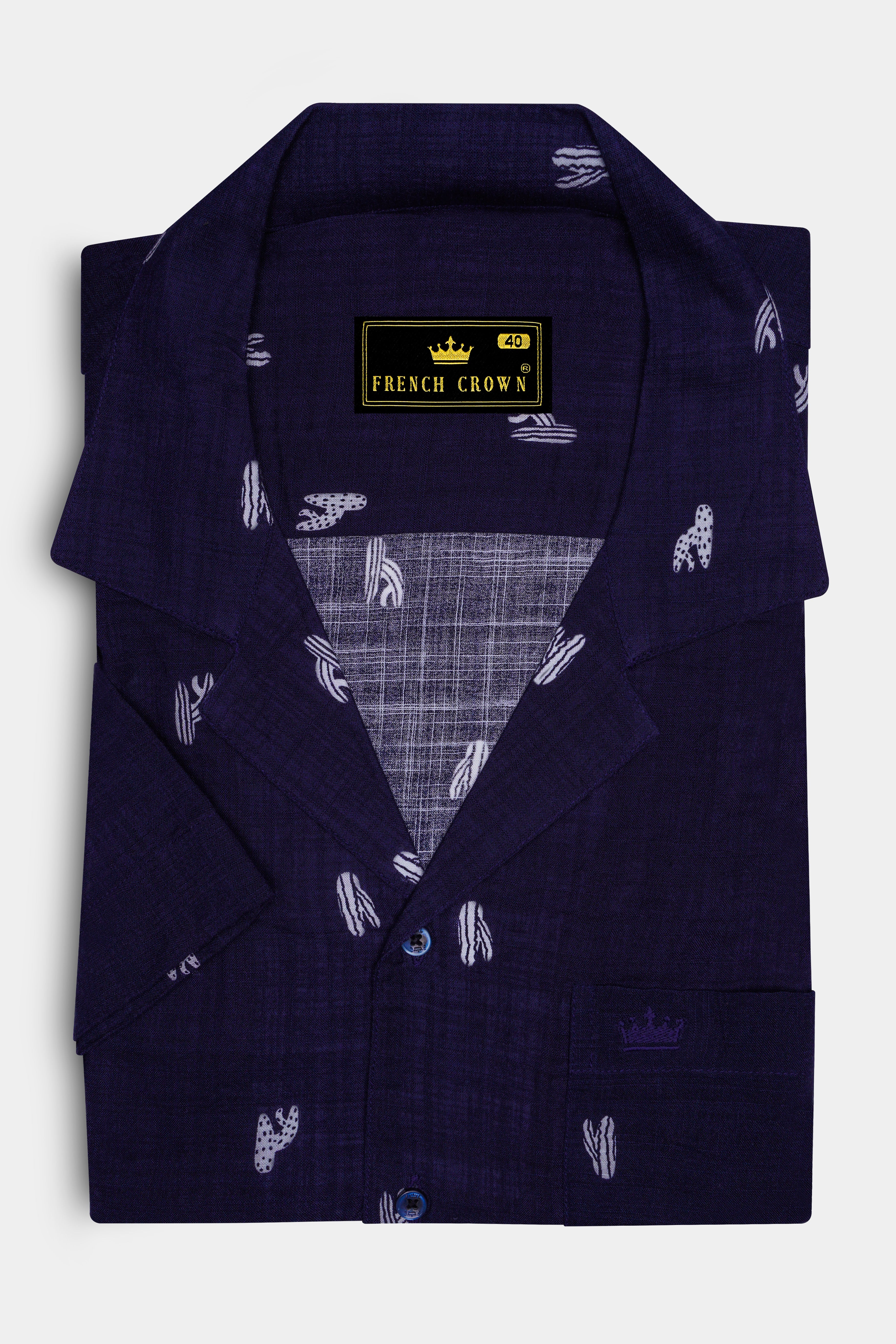 Mirage Blue Printed Lightweight Premium Cotton Oversized Shirt