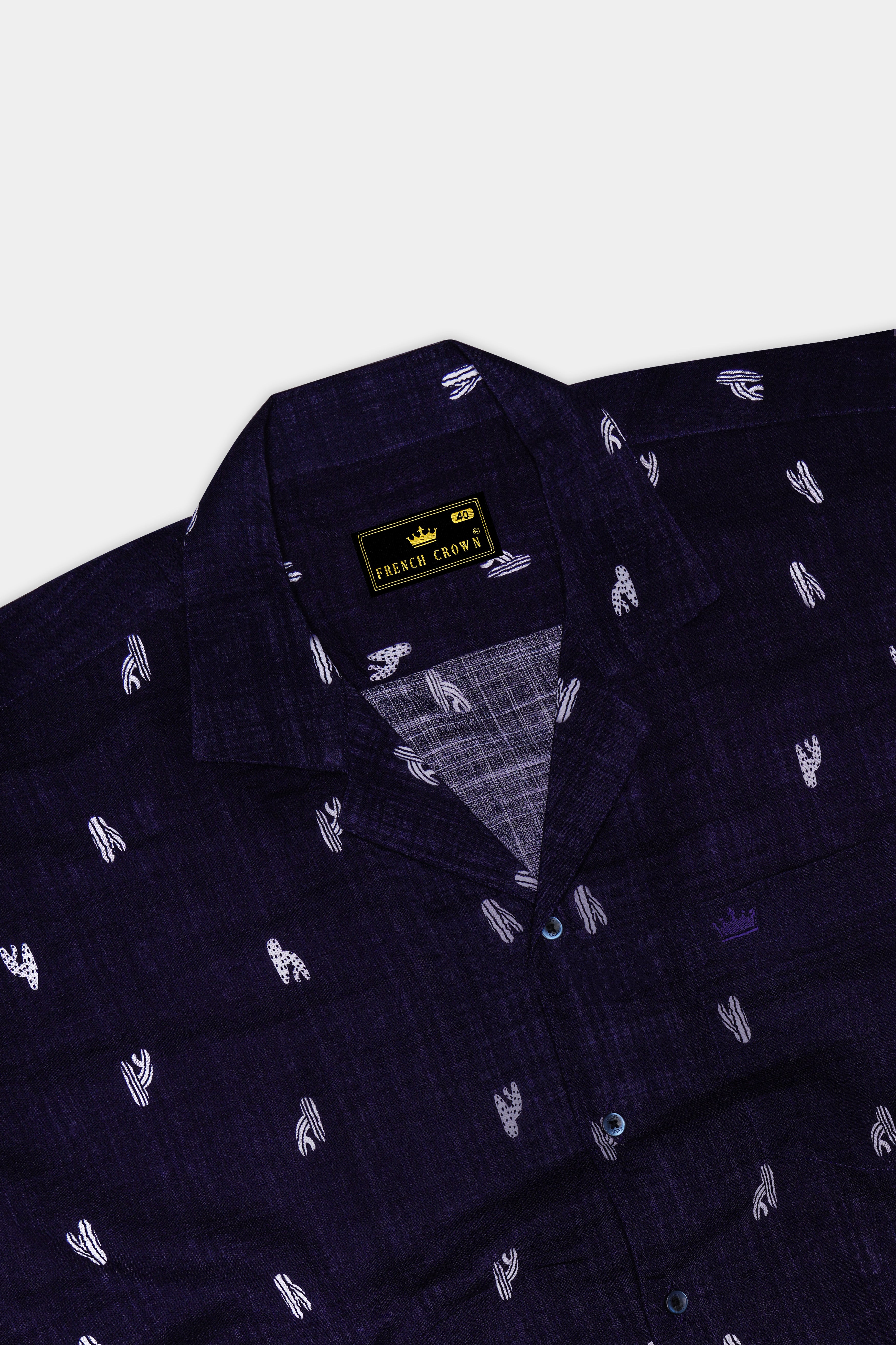 Mirage Blue Printed Lightweight Premium Cotton Oversized Shirt