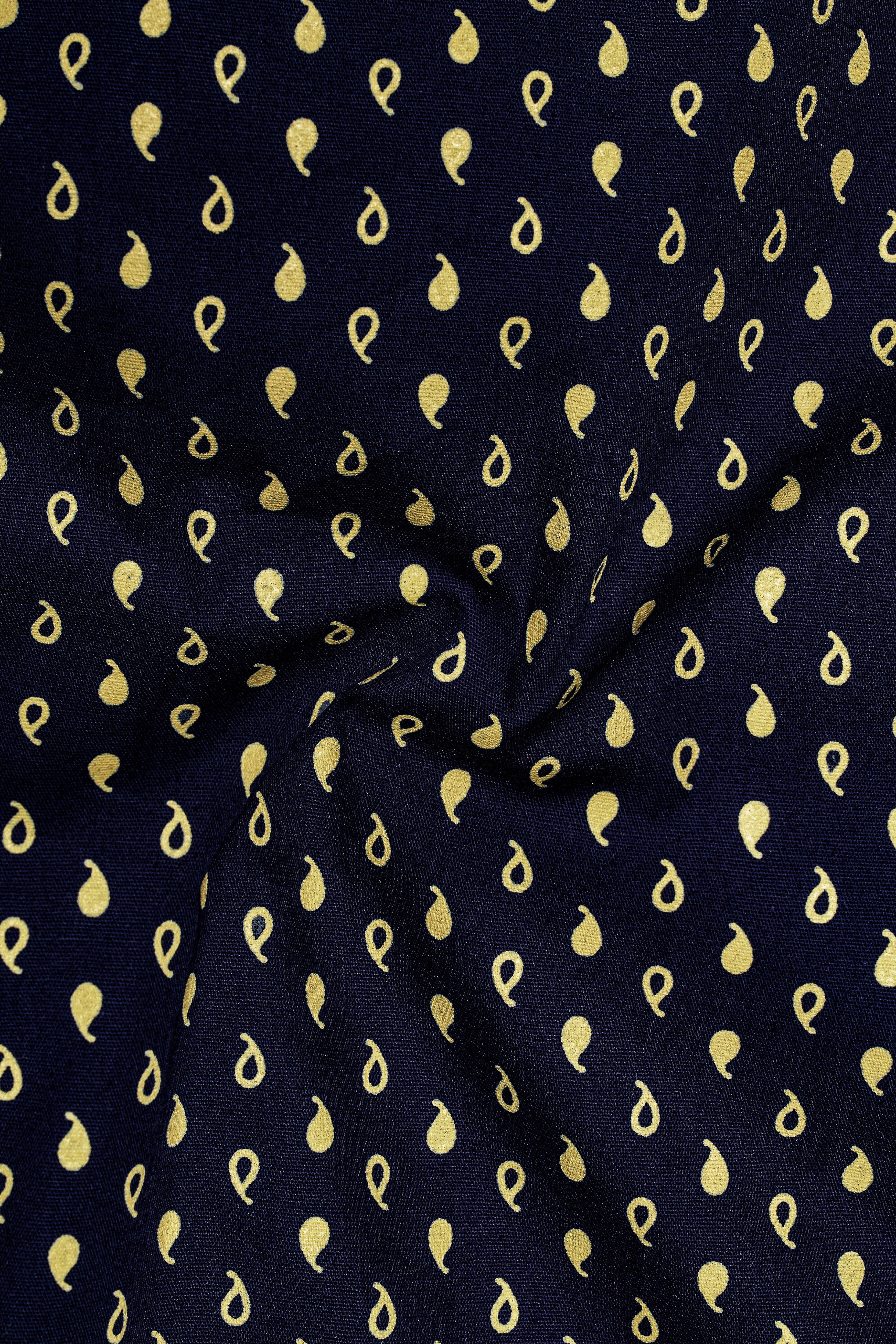 Ebony Clay Blue Printed Lightweight Premium Cotton Shirt