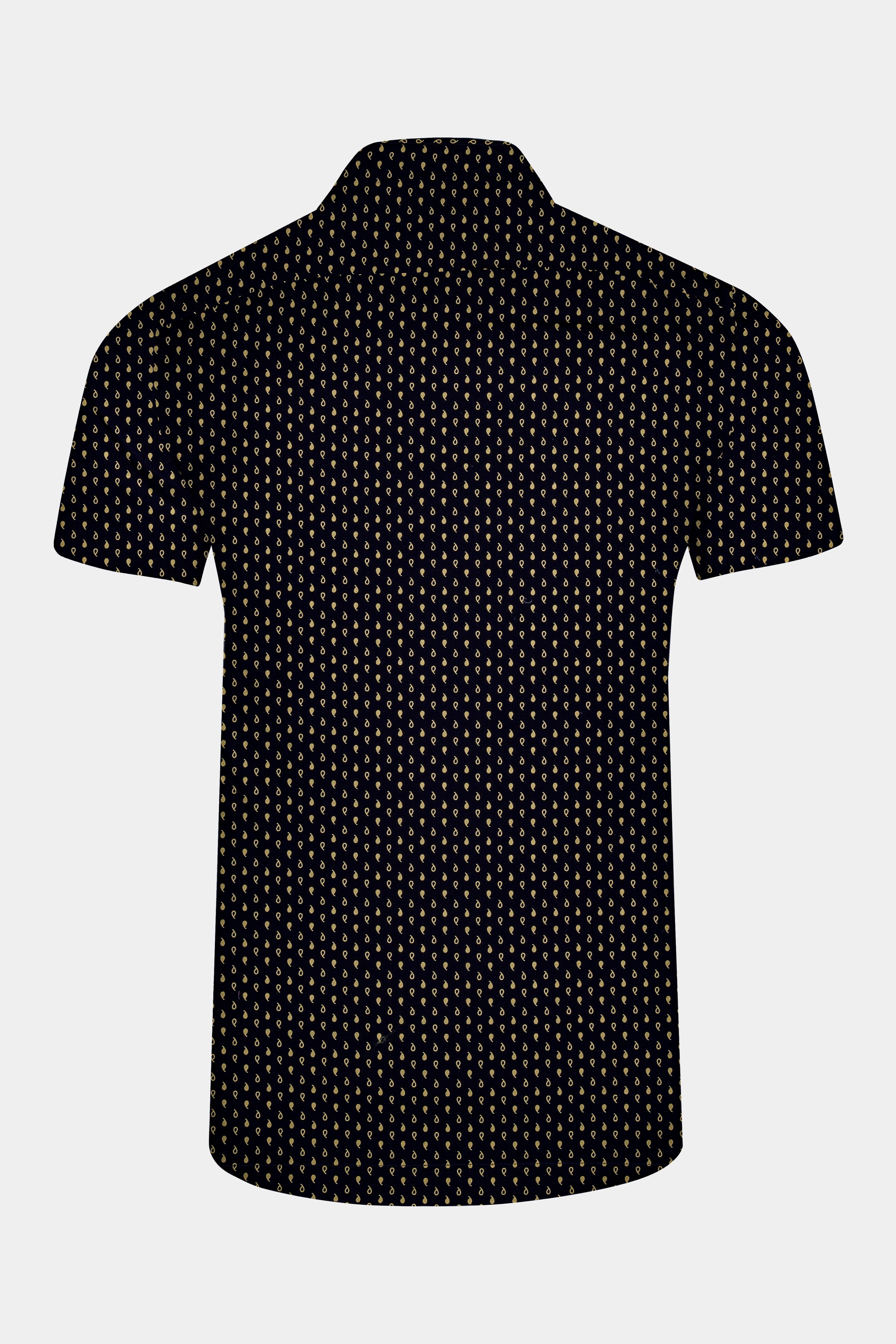 Ebony Clay Blue Printed Lightweight Premium Cotton Shirt