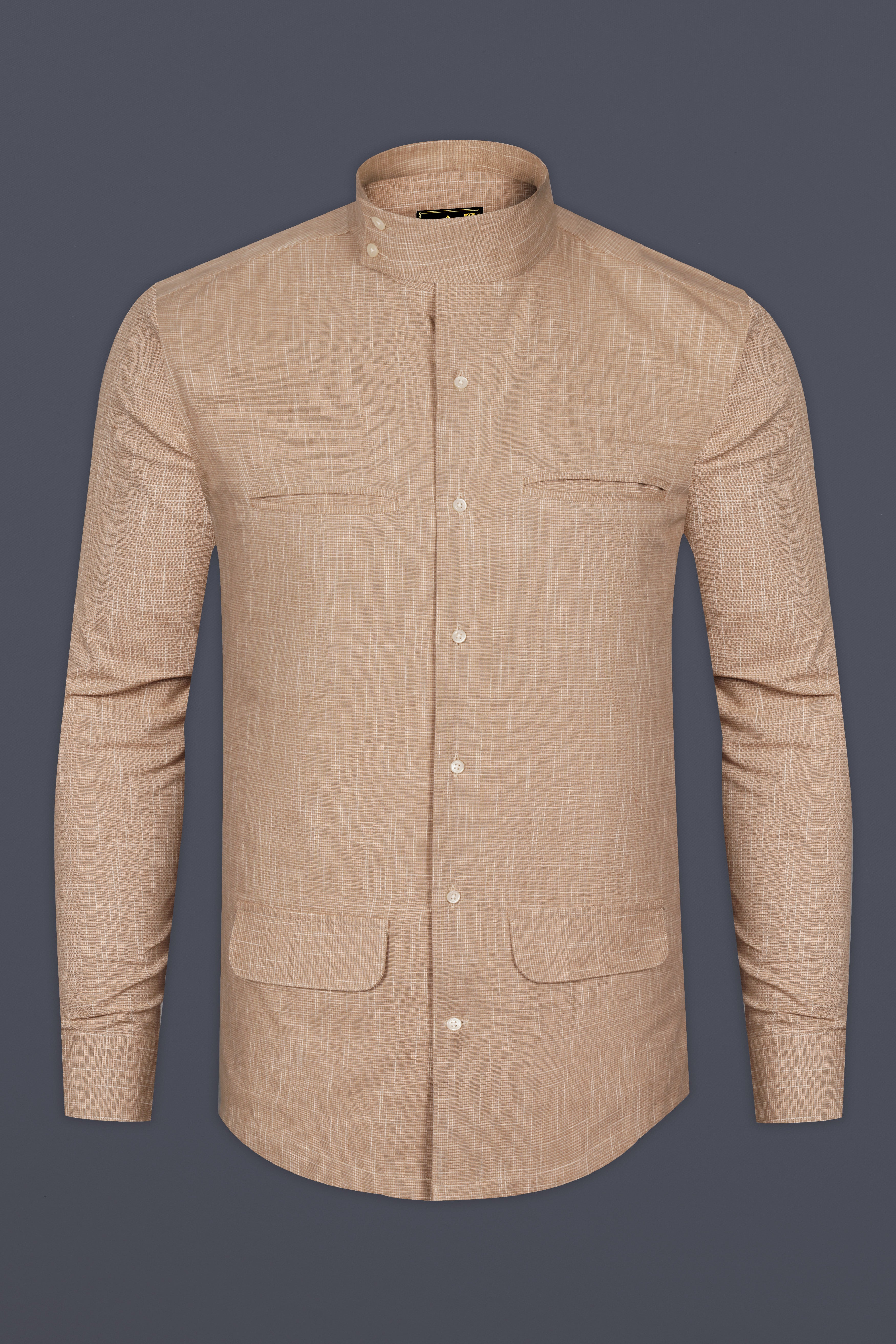 Cameo Brown Royal Oxford Designer Shirt