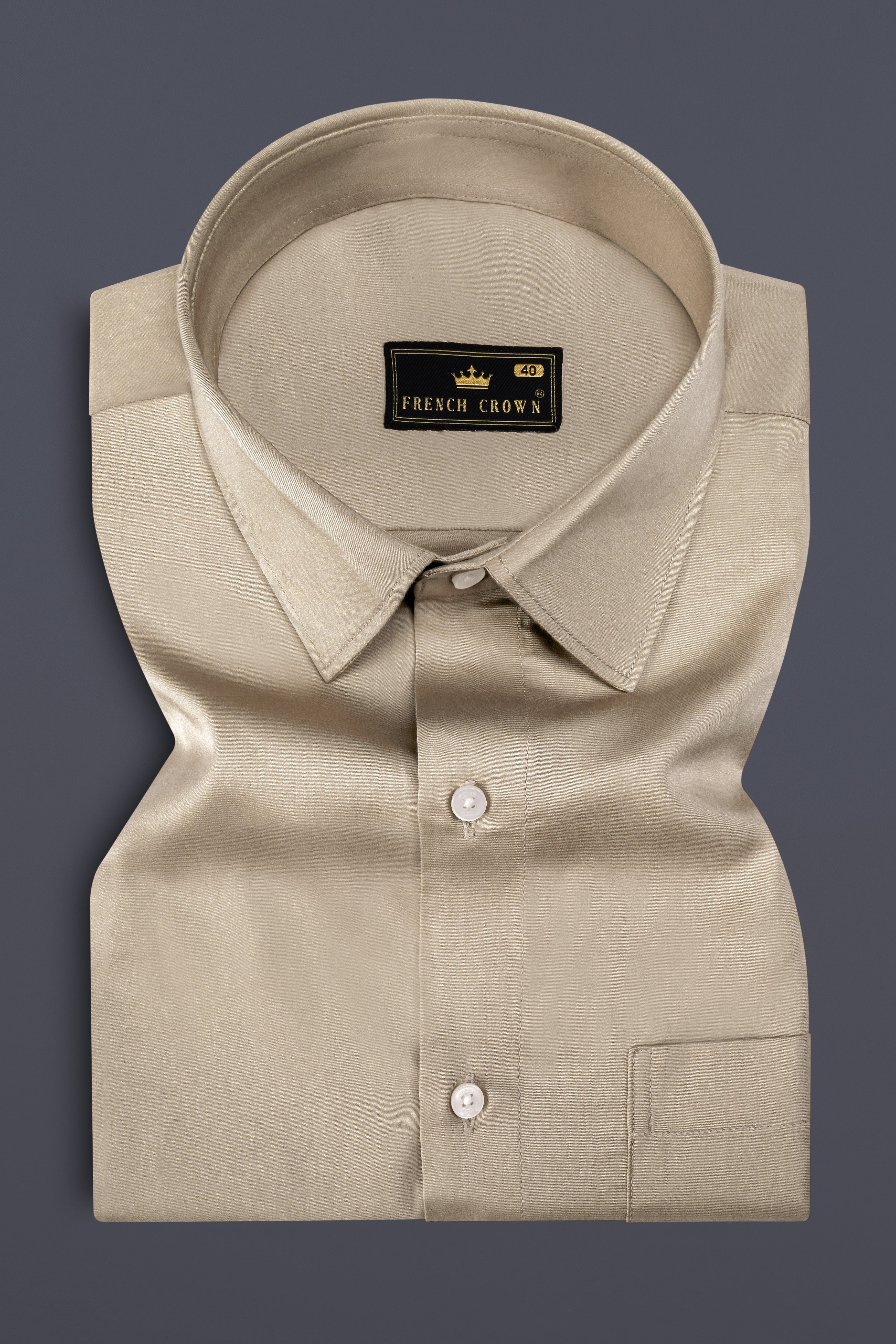 Coriander Brown Super Soft Premium Cotton Designer Shirt