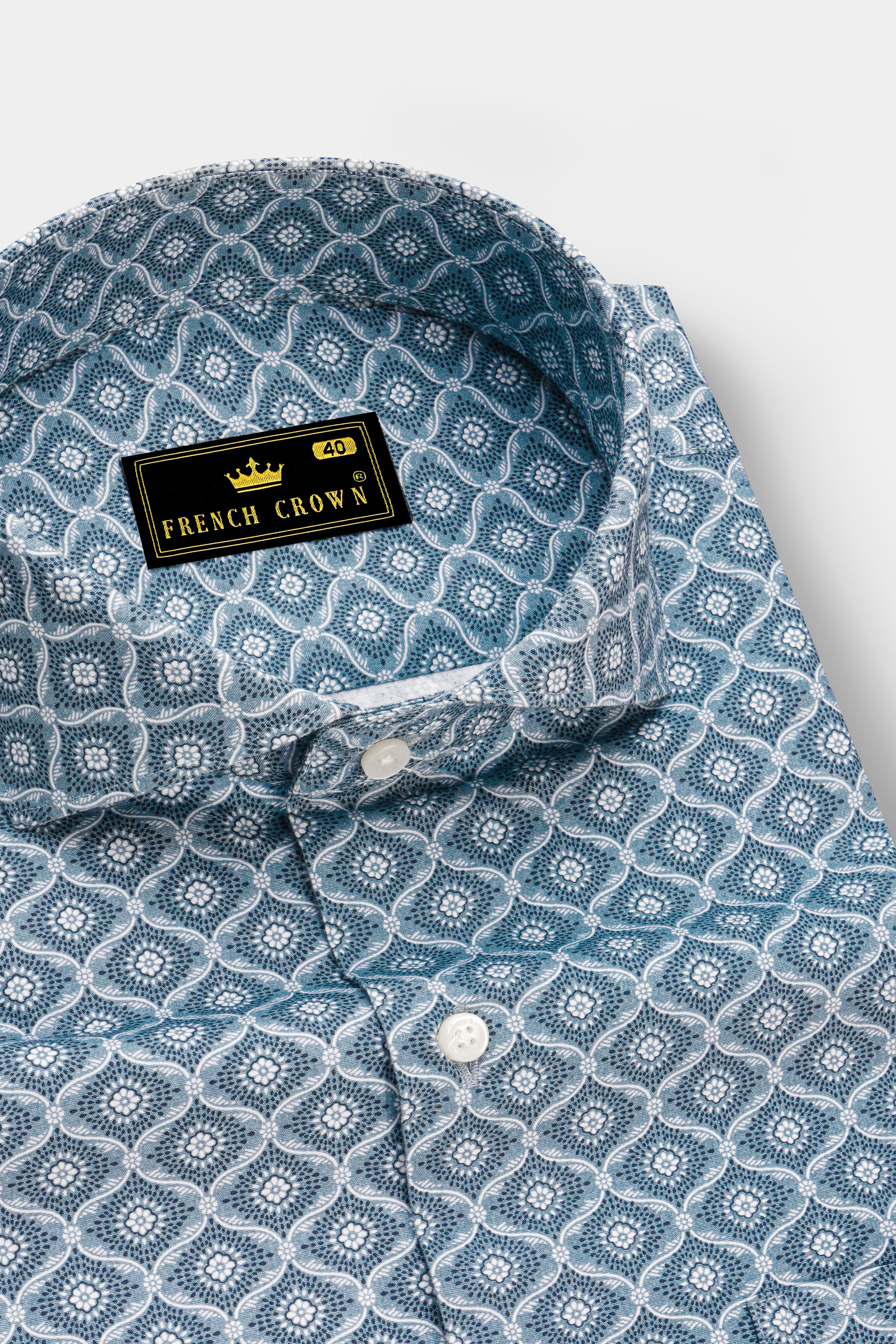 Moonstone Gray and White Formal/Casual Textured Premium