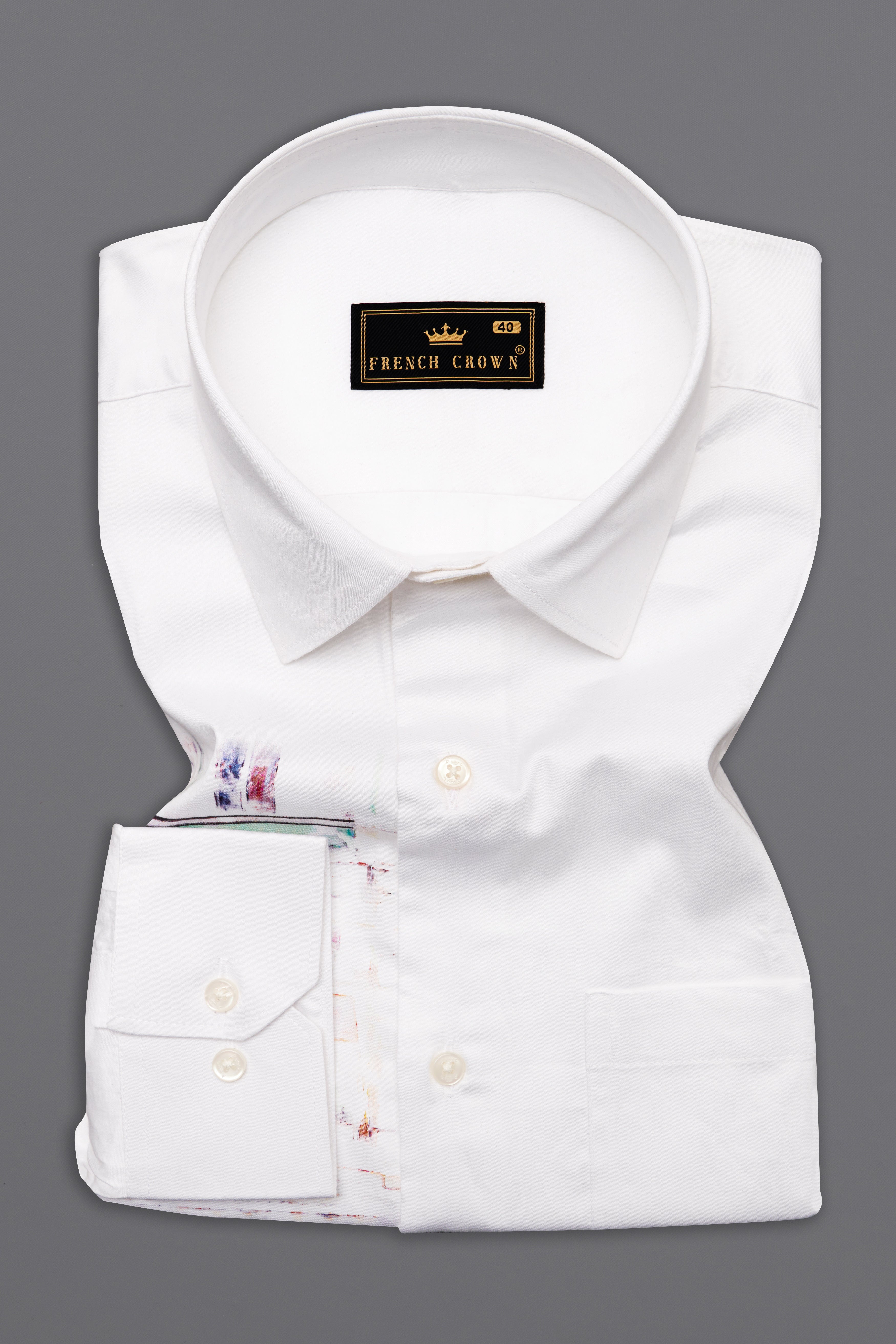 Bright White Printed Super Soft Premium Cotton Designer Shirt 10172-38, 10172-H-38, 10172-39, 10172-H-39, 10172-40, 10172-H-40, 10172-42, 10172-H-42, 10172-44, 10172-H-44, 10172-46, 10172-H-46, 10172-48, 10172-H-48, 10172-50, 10172-H-50, 10172-52, 10172-H-52