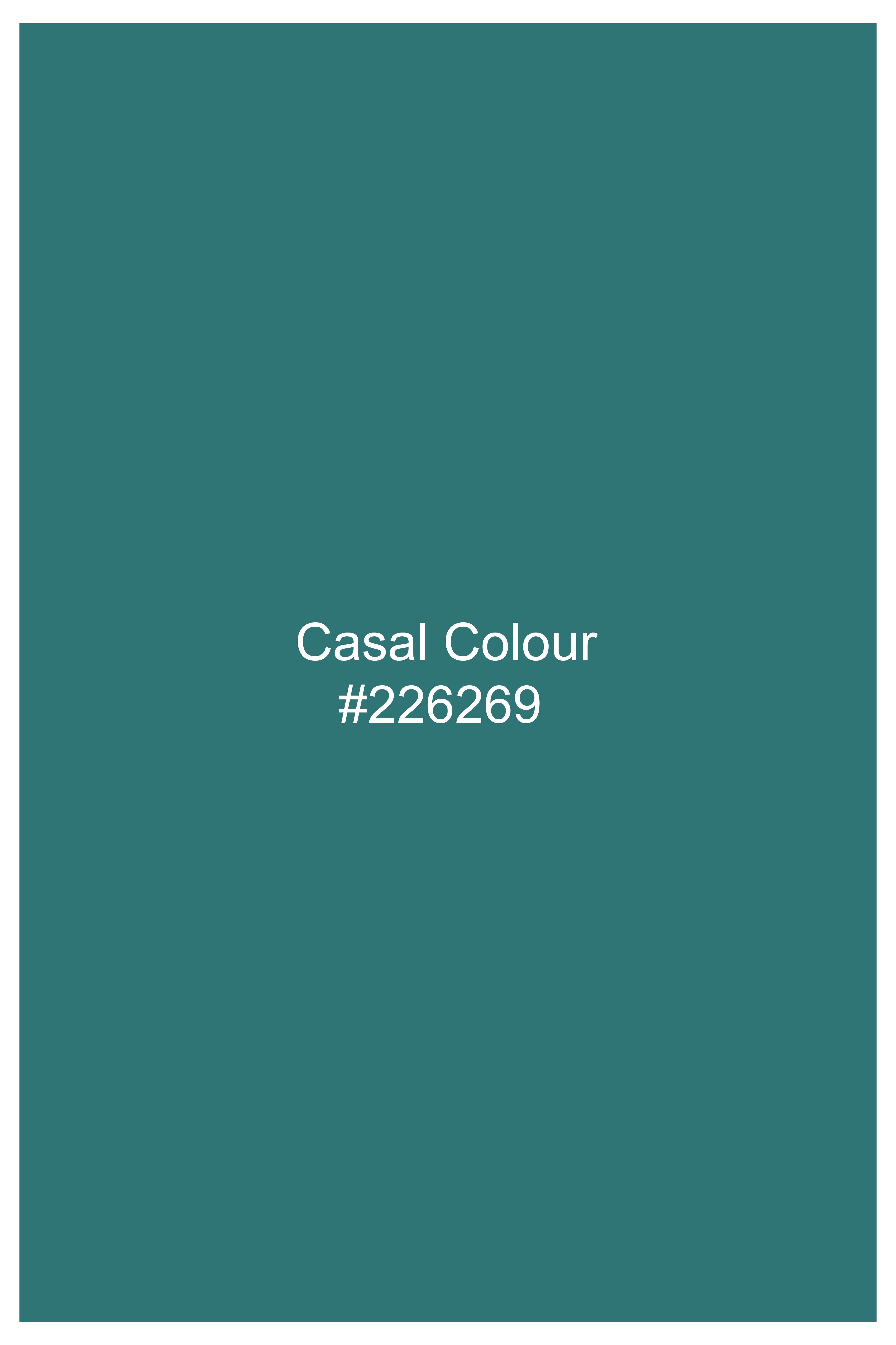 Casal Green Multicolour Warli Folk Art Hand Painted Roual Oxford Designer Shirt