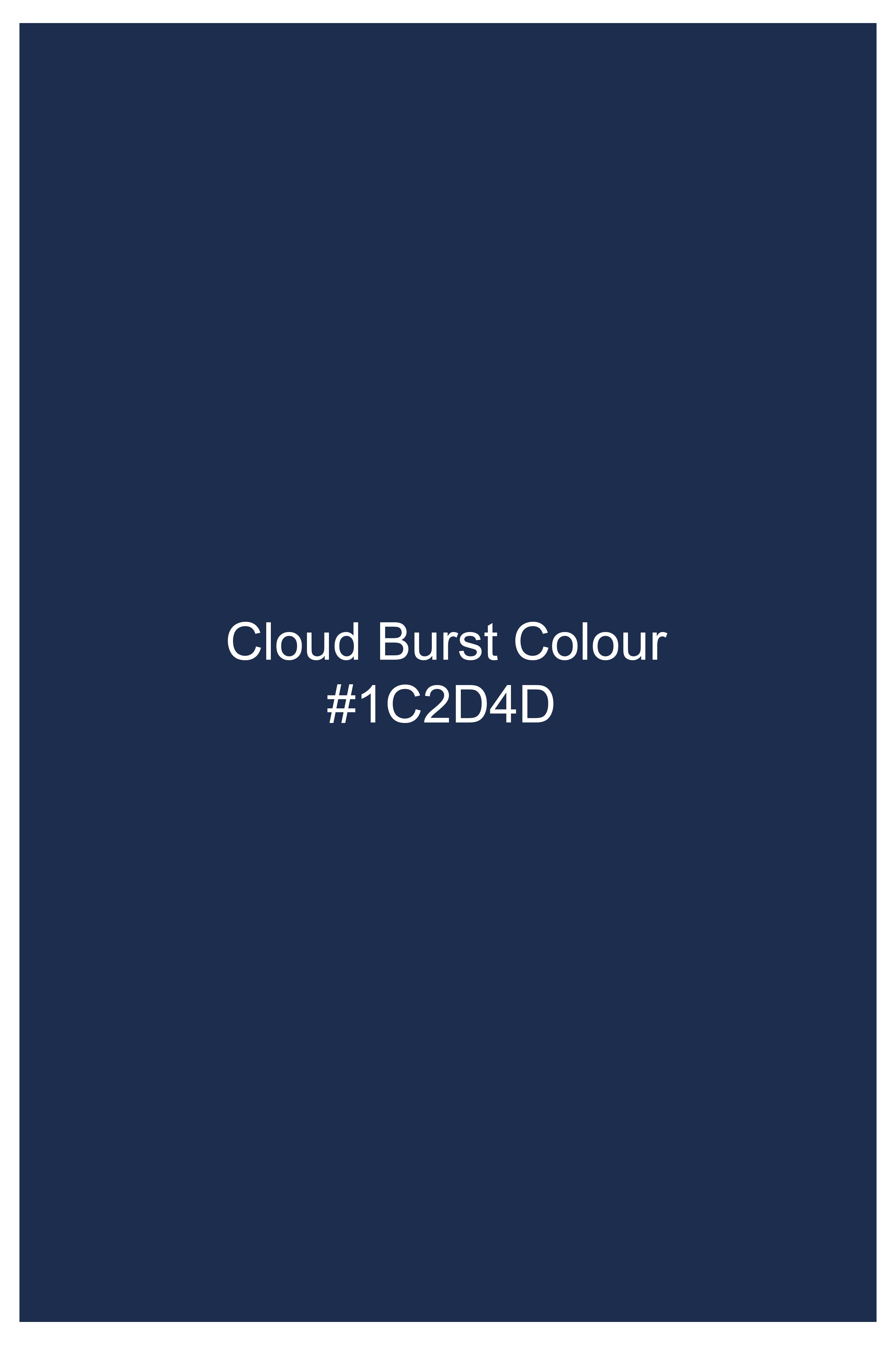 Cloud Burst Blue Luxurious Linen Shirt