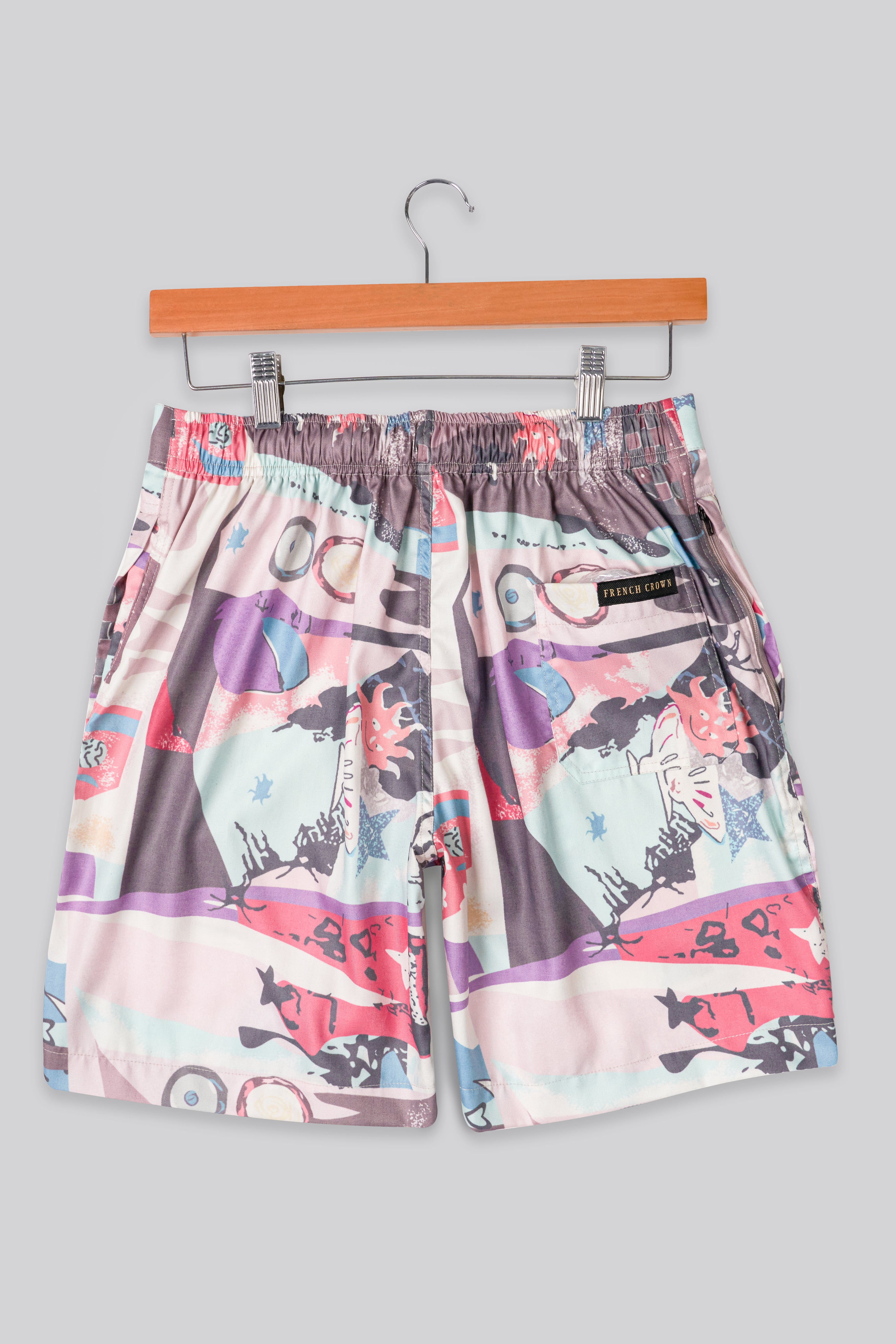 Flare Peach With Jordy Blue and Rouge Pink Abstract Printed Super Soft Premium Cotton Co-ord Sets 10577-CC-SS-SR-283-38, 10577-CC-SS-SR-283-39, 10577-CC-SS-SR-283-40, 10577-CC-SS-SR-283-42, 10577-CC-SS-SR-283-44, 10577-CC-SS-SR-283-46, 10577-CC-SS-SR-283-48, 10577-CC-SS-SR-283-50, 10577-CC-SS-SR-283-52