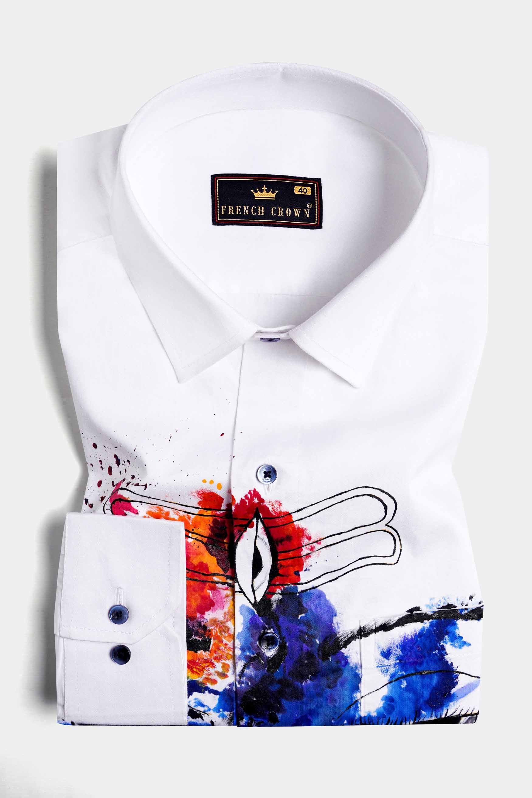 Bright White Religious Hand Painted Super Soft Premium Cotton Designer Shirt 1066-BLE-ART-38, 1066-BLE-ART-H-38, 1066-BLE-ART-39, 1066-BLE-ART-H-39, 1066-BLE-ART-40, 1066-BLE-ART-H-40, 1066-BLE-ART-42, 1066-BLE-ART-H-42, 1066-BLE-ART-44, 1066-BLE-ART-H-44, 1066-BLE-ART-46, 1066-BLE-ART-H-46, 1066-BLE-ART-48, 1066-BLE-ART-H-48, 1066-BLE-ART-50, 1066-BLE-ART-H-50, 1066-BLE-ART-52, 1066-BLE-ART-H-52