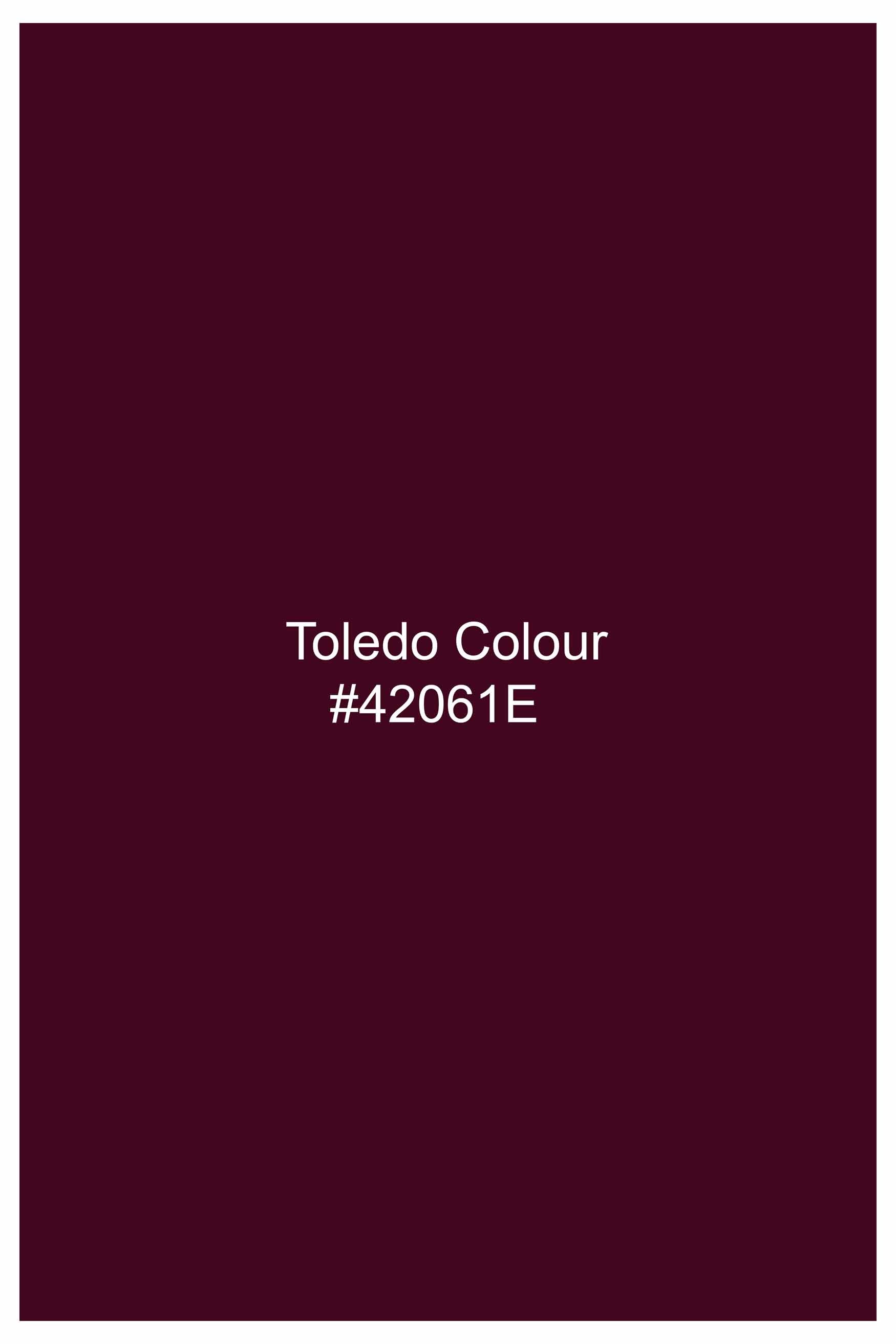 Toledo Wine Flannel Designer Shirt