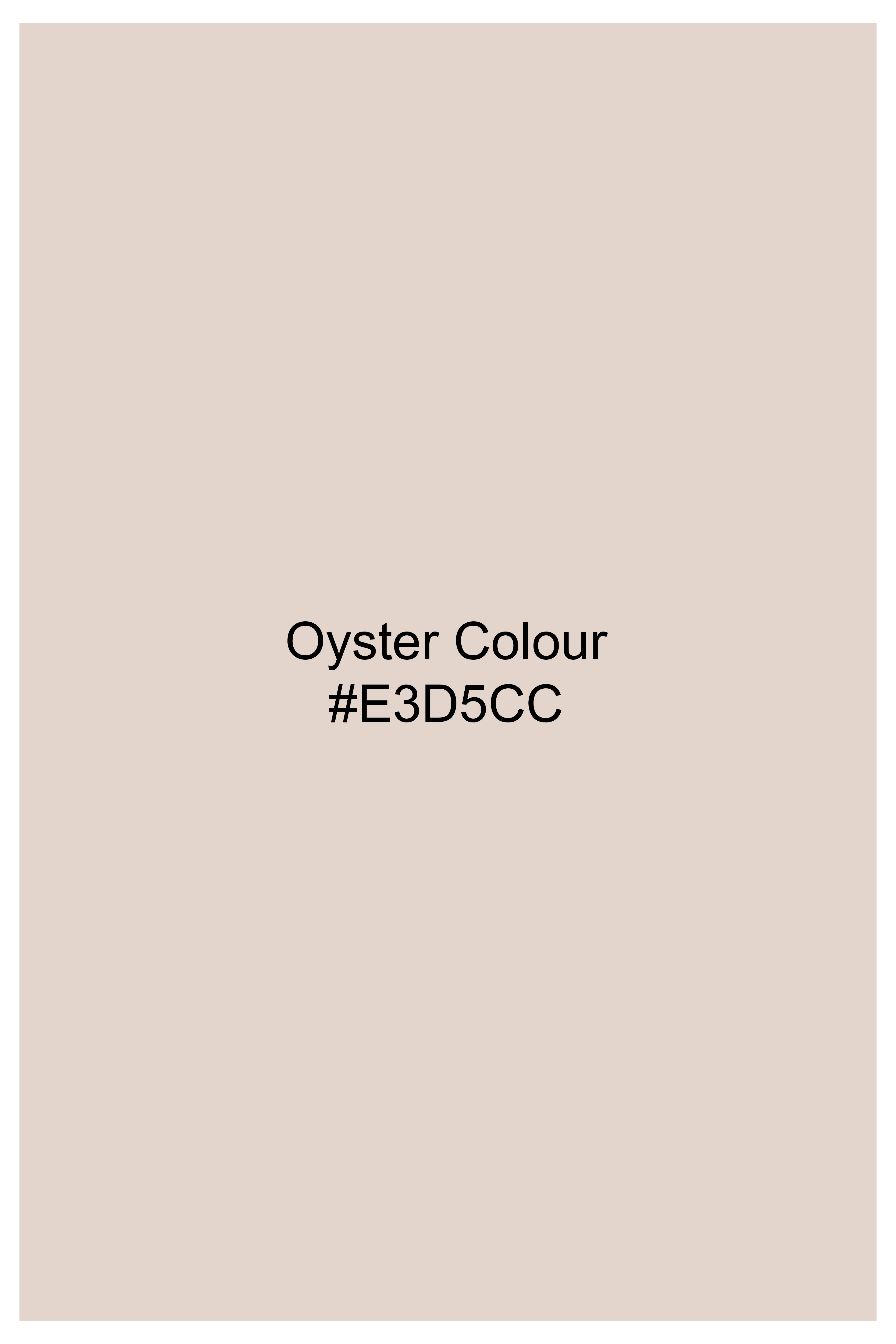 Oyster Cream Premium Cotton Bomber Jacket