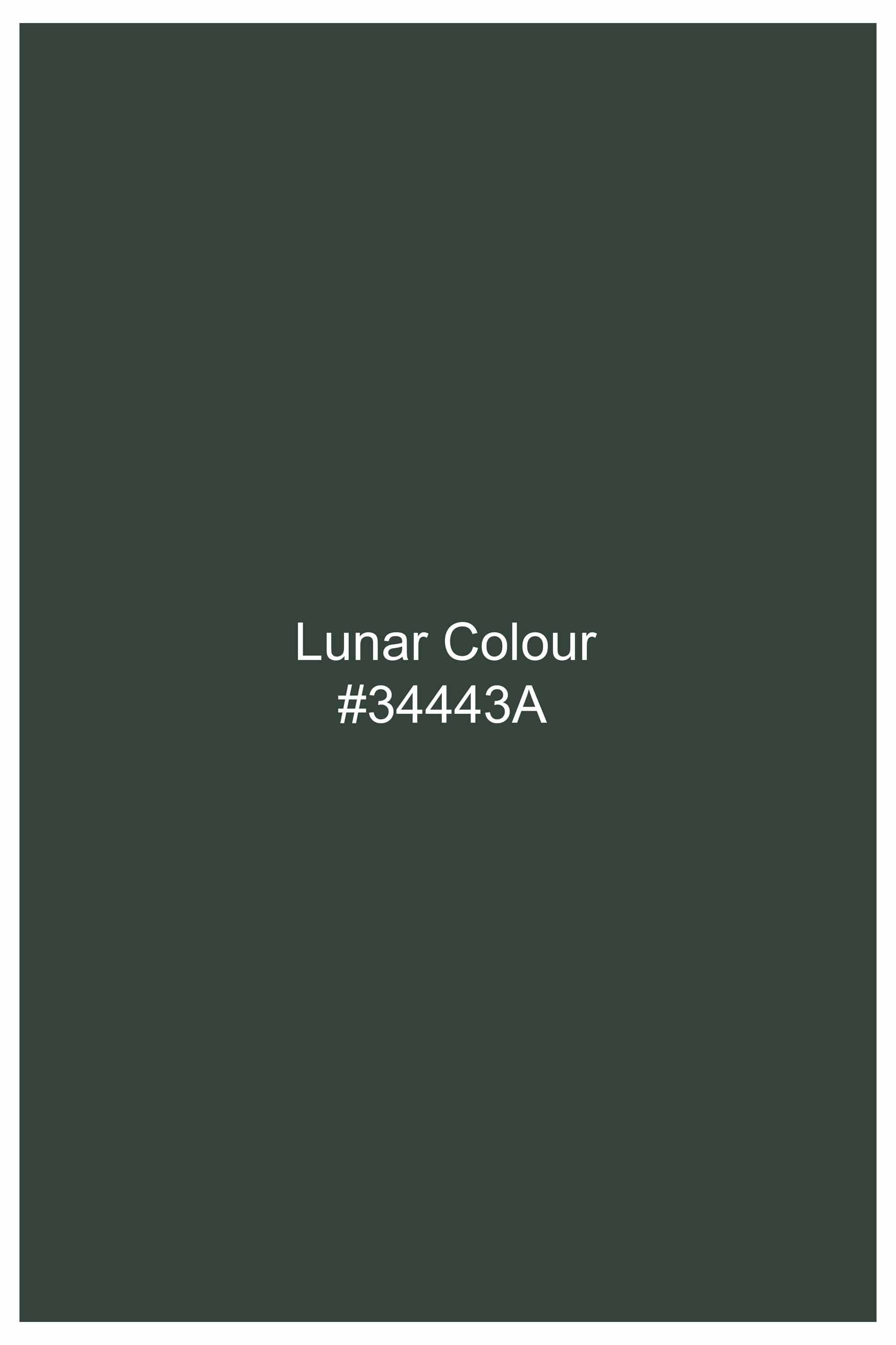 Lunar Green Subtle Sheen Super Soft Premium Cotton Tuxedo Shirt