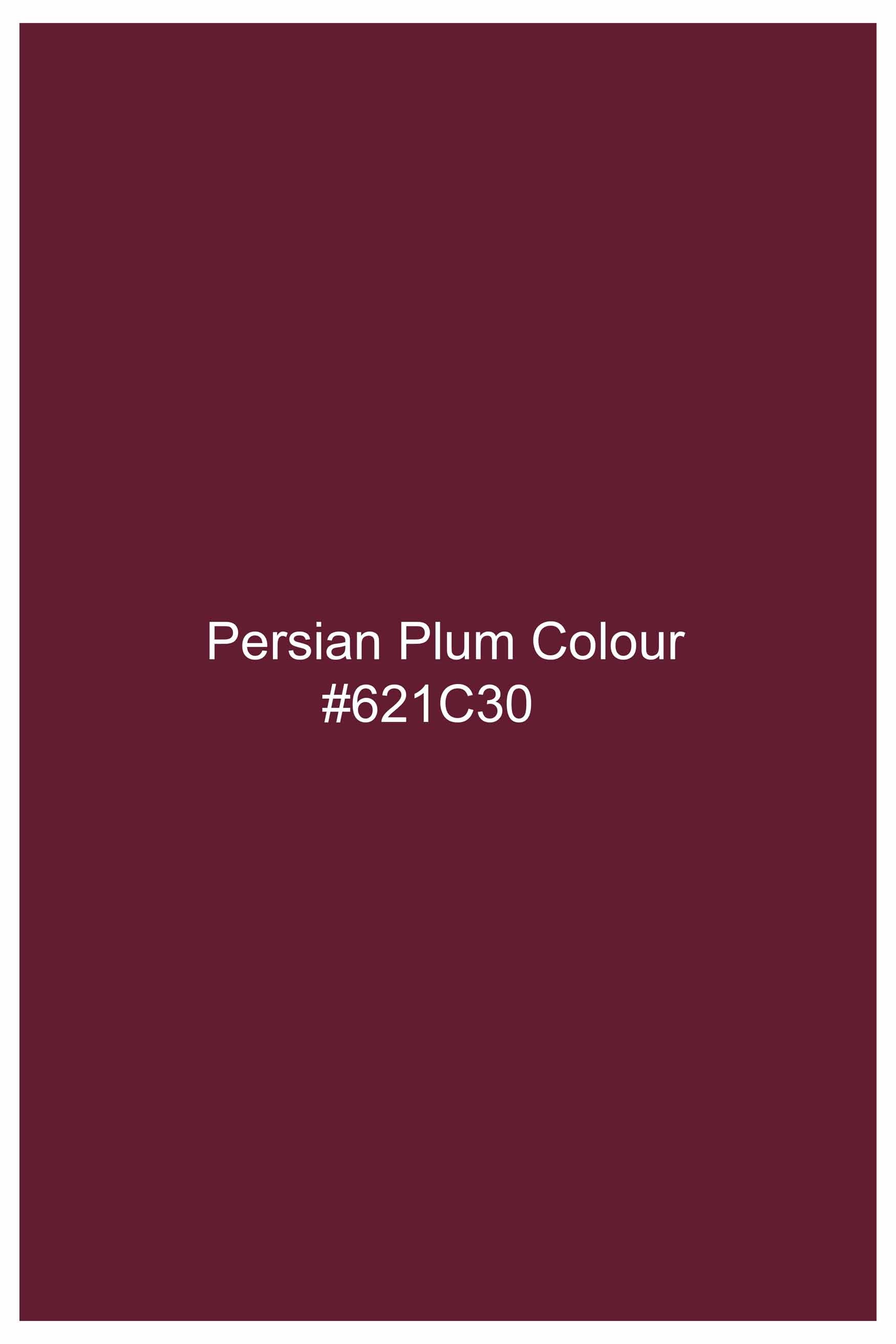 Persian Plum Maroon Subtle Sheen Super Soft Premium Cotton Shirt