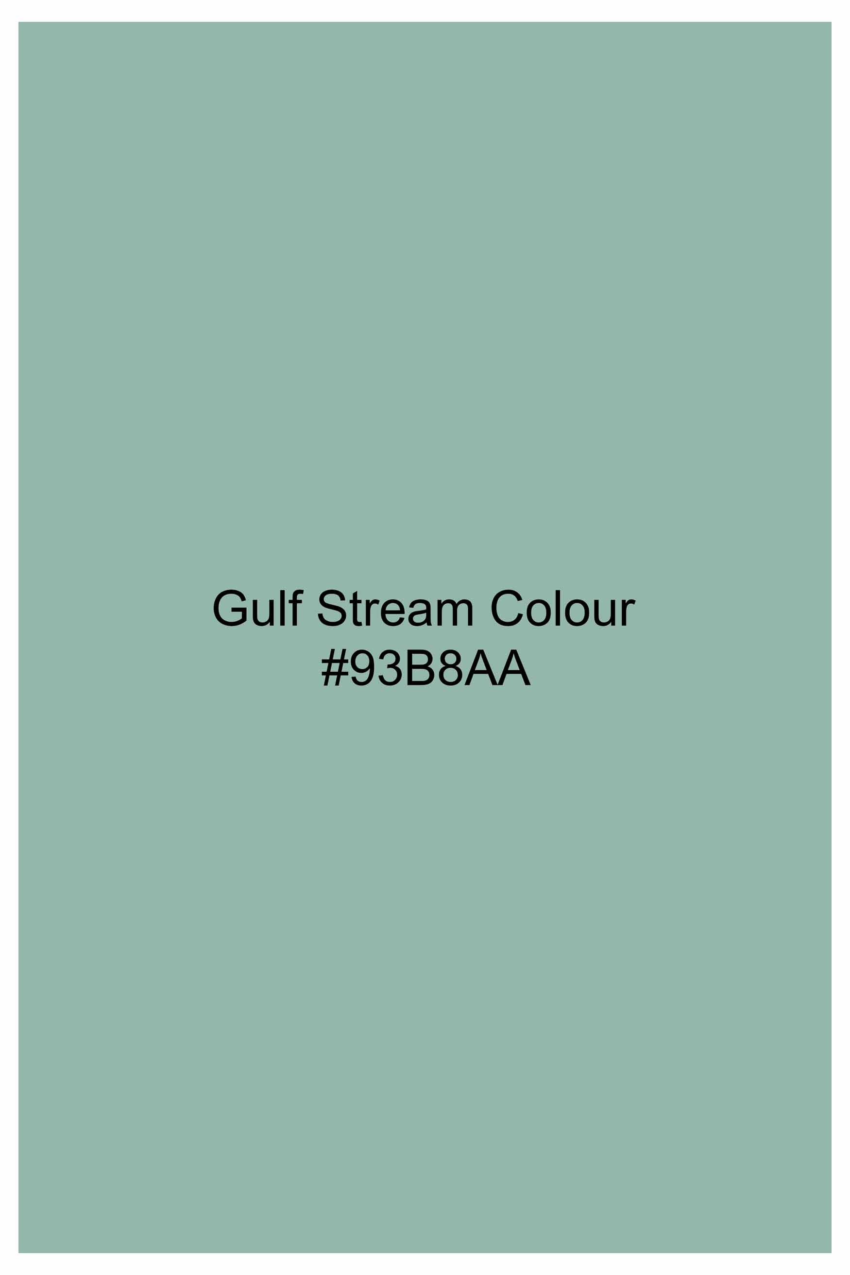 Gulf Stream Green Subtle Sheen Super Soft Premium Cotton Shirt