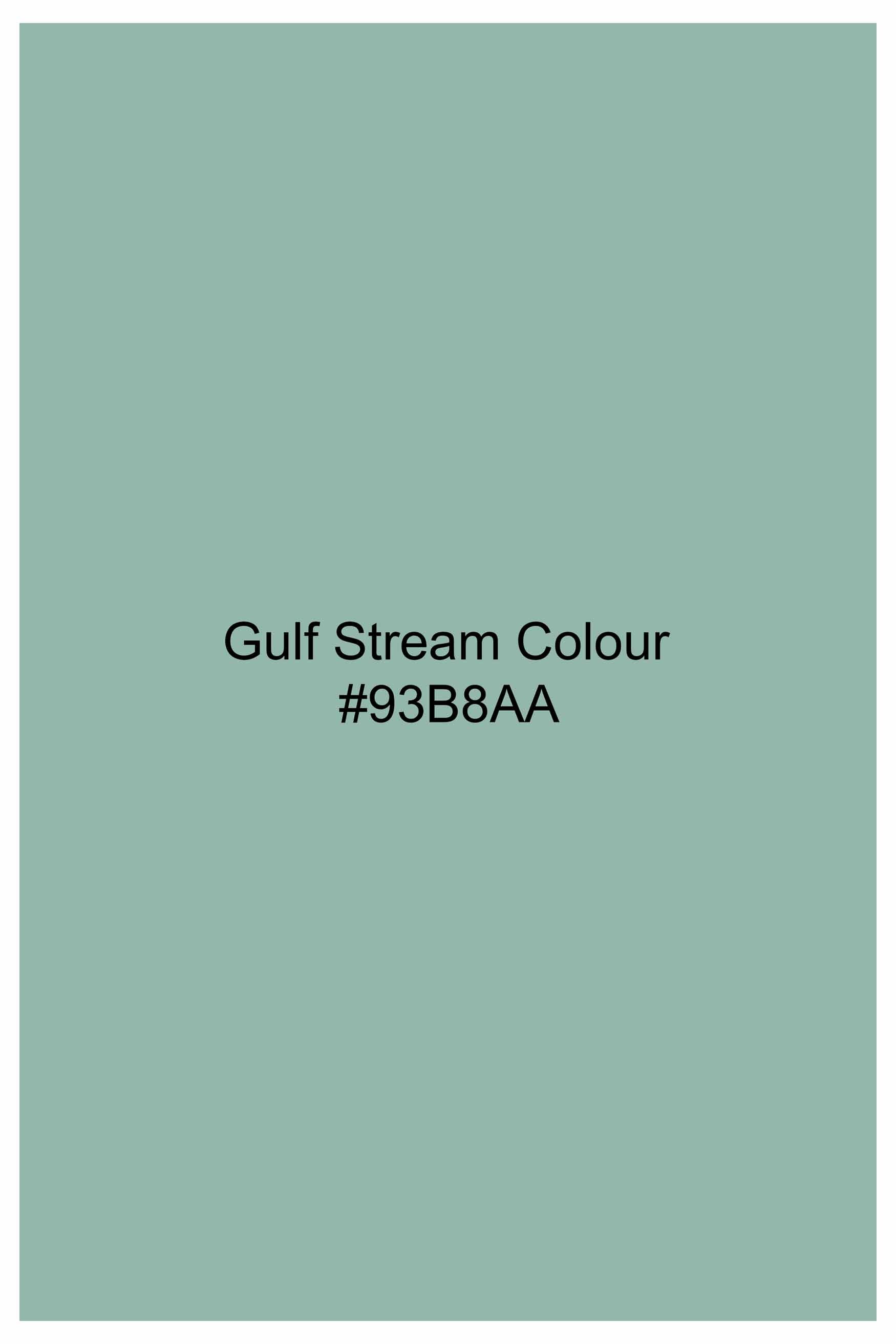 Gulf Stream Green Subtle Sheen Super Soft Premium Cotton Tuxedo Shirt