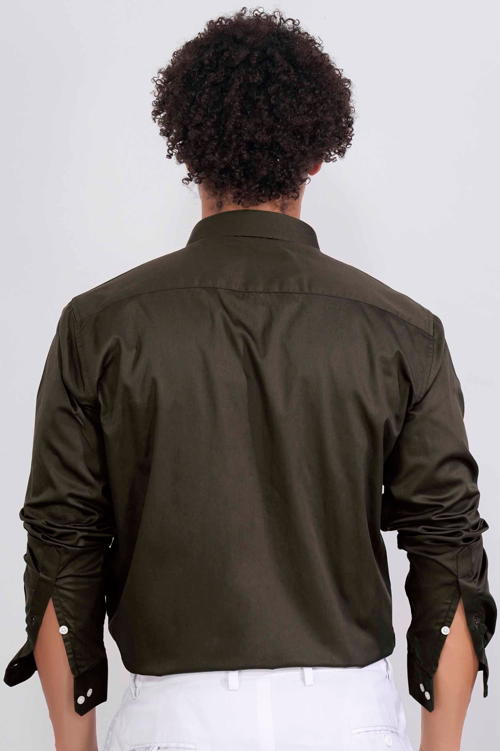 Birch Green Subtle Sheen Super Soft Premium Cotton Shirt