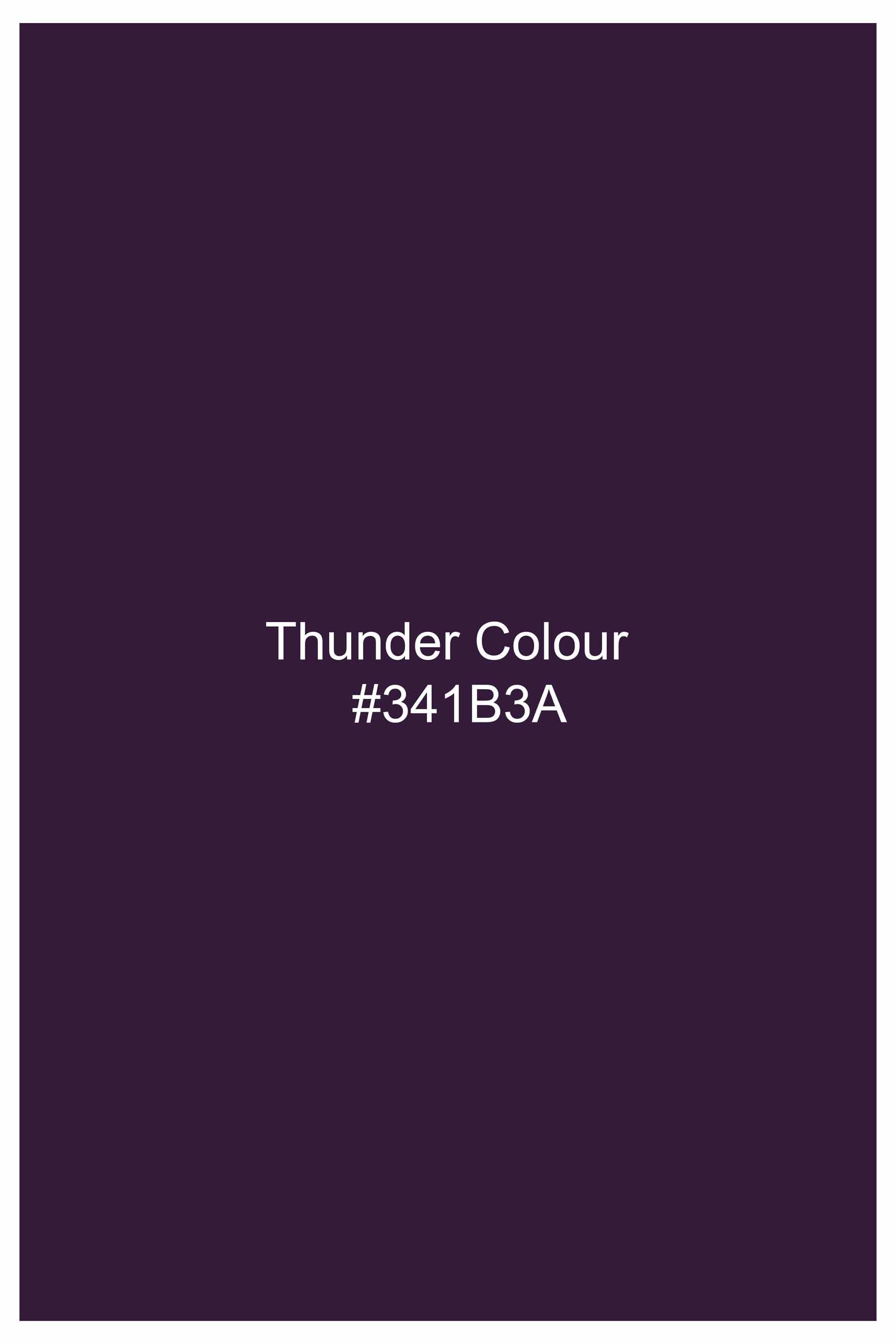 Thunder Purple Subtle Sheen Super Soft Premium Cotton Shirt