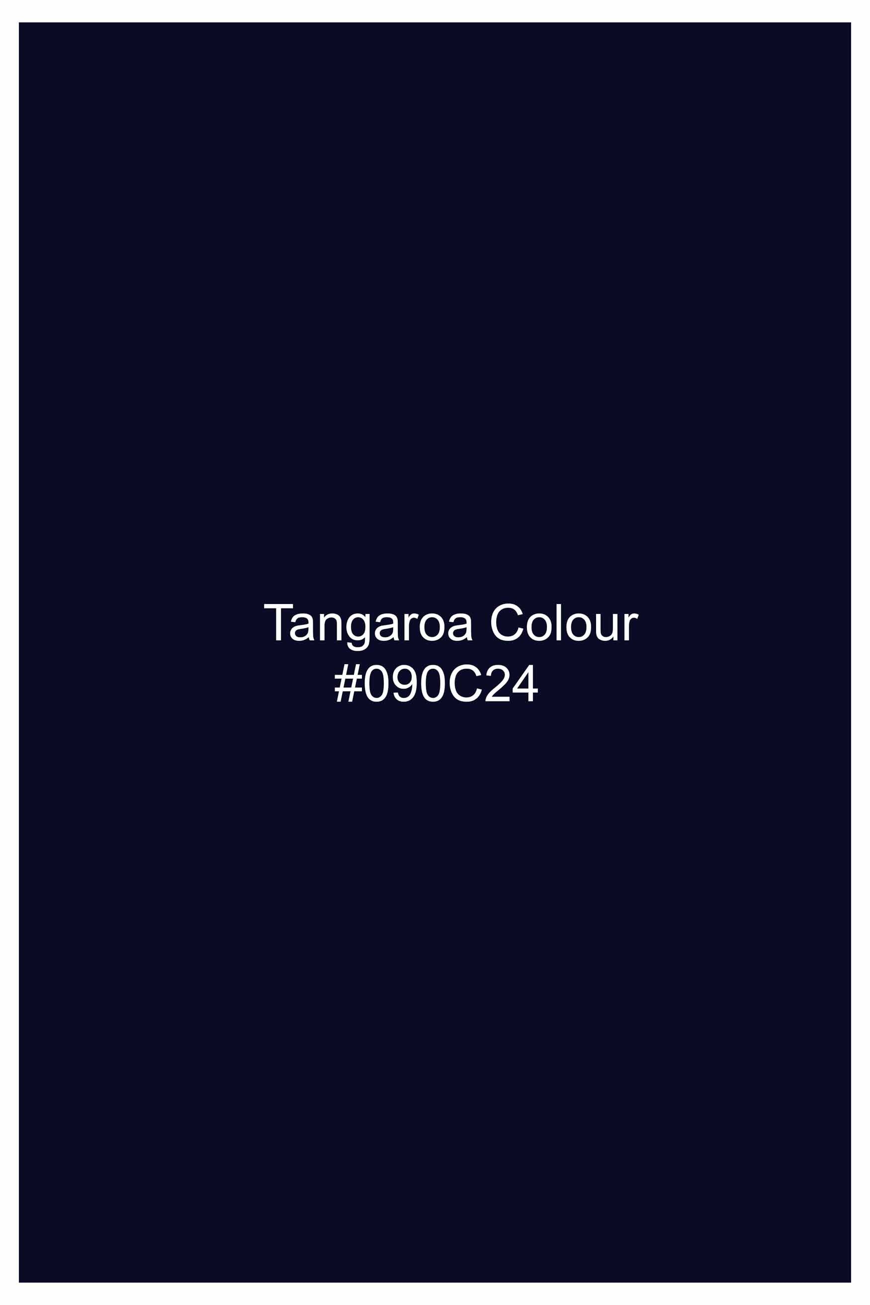 Tangaroa Blue Subtle Sheen Super Soft Premium Cotton Shirt