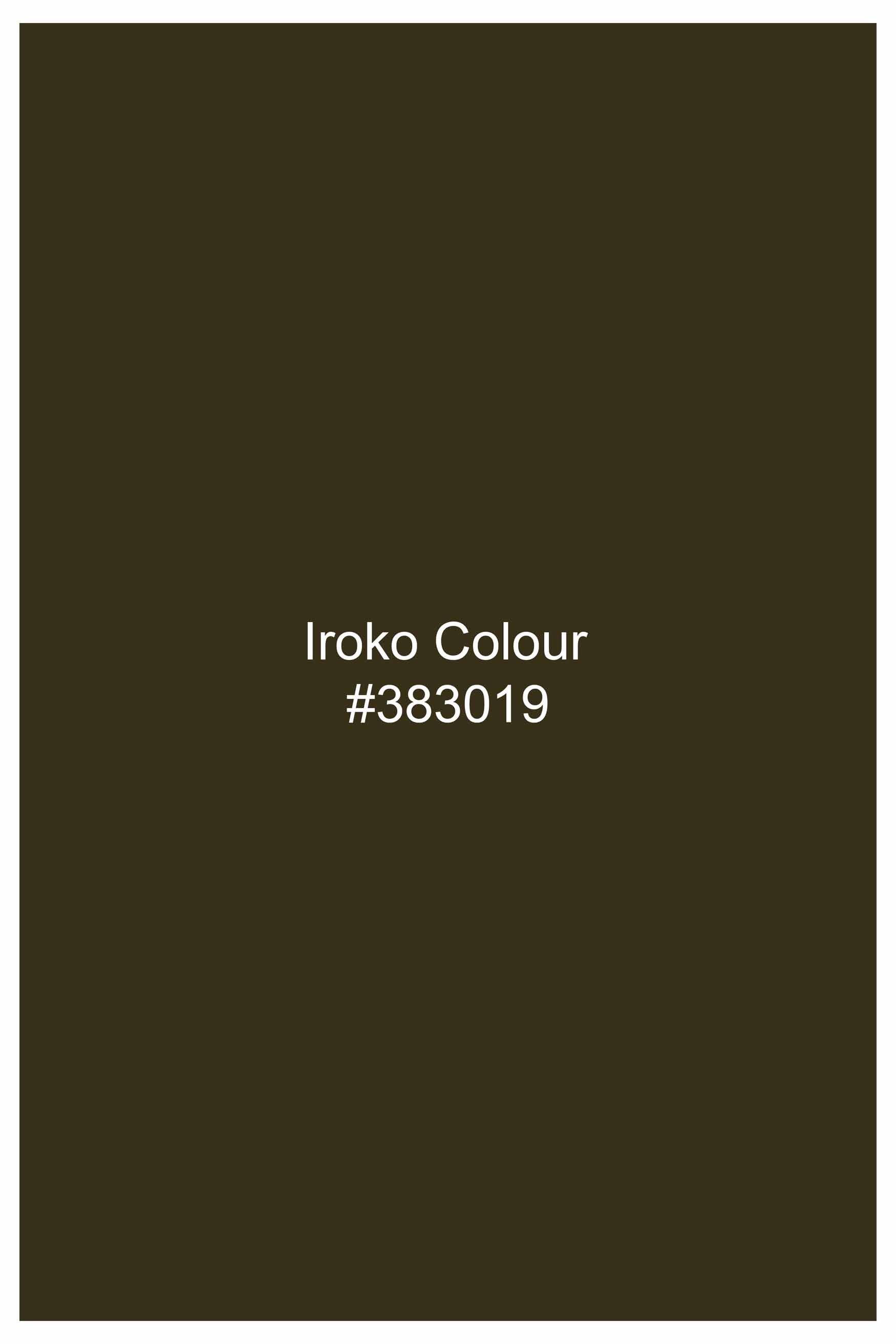 Iroko Brown Subtle Sheen Super Soft Premium Cotton Shirt