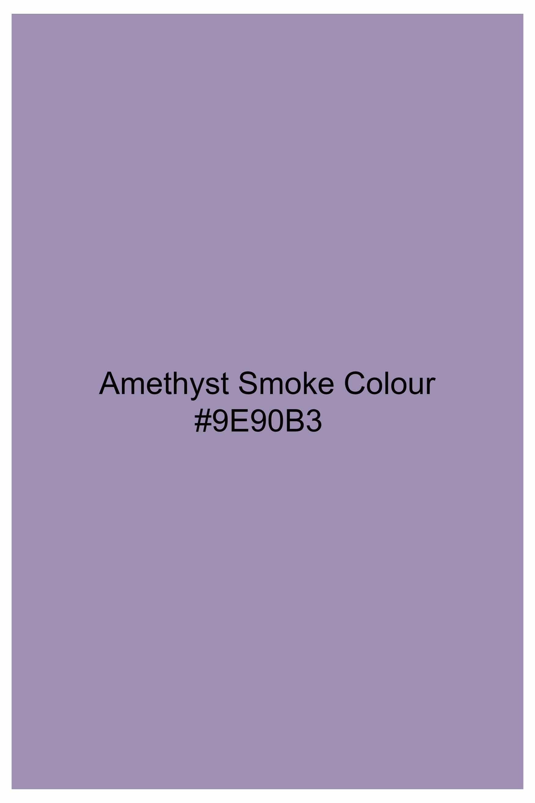 Amethyst Smoke Lavender Subtle Sheen Super Soft Premium Cotton Shirt